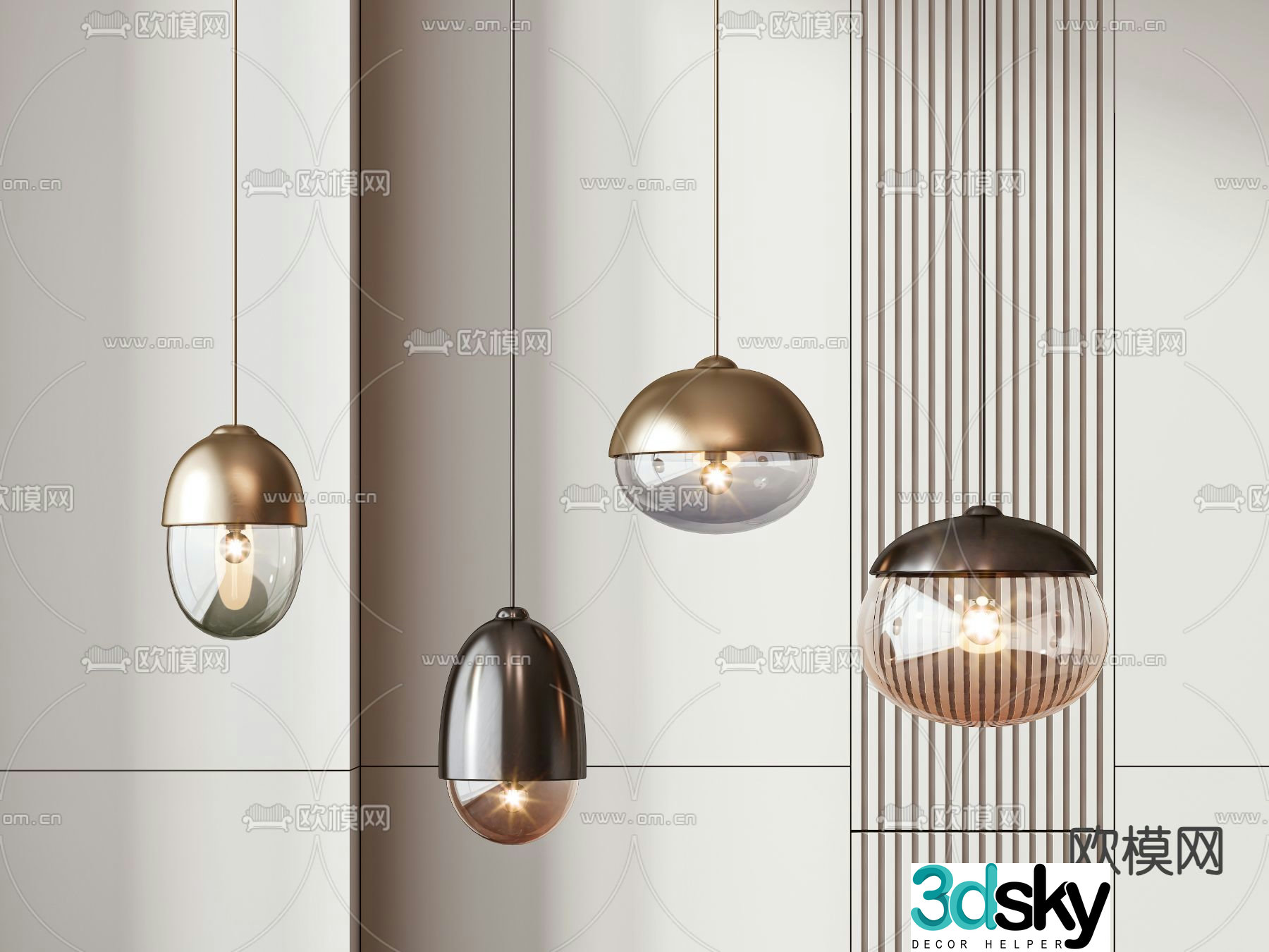Modern Chandeliers Metal Chandeliers Linear Chandeliers 3D Model