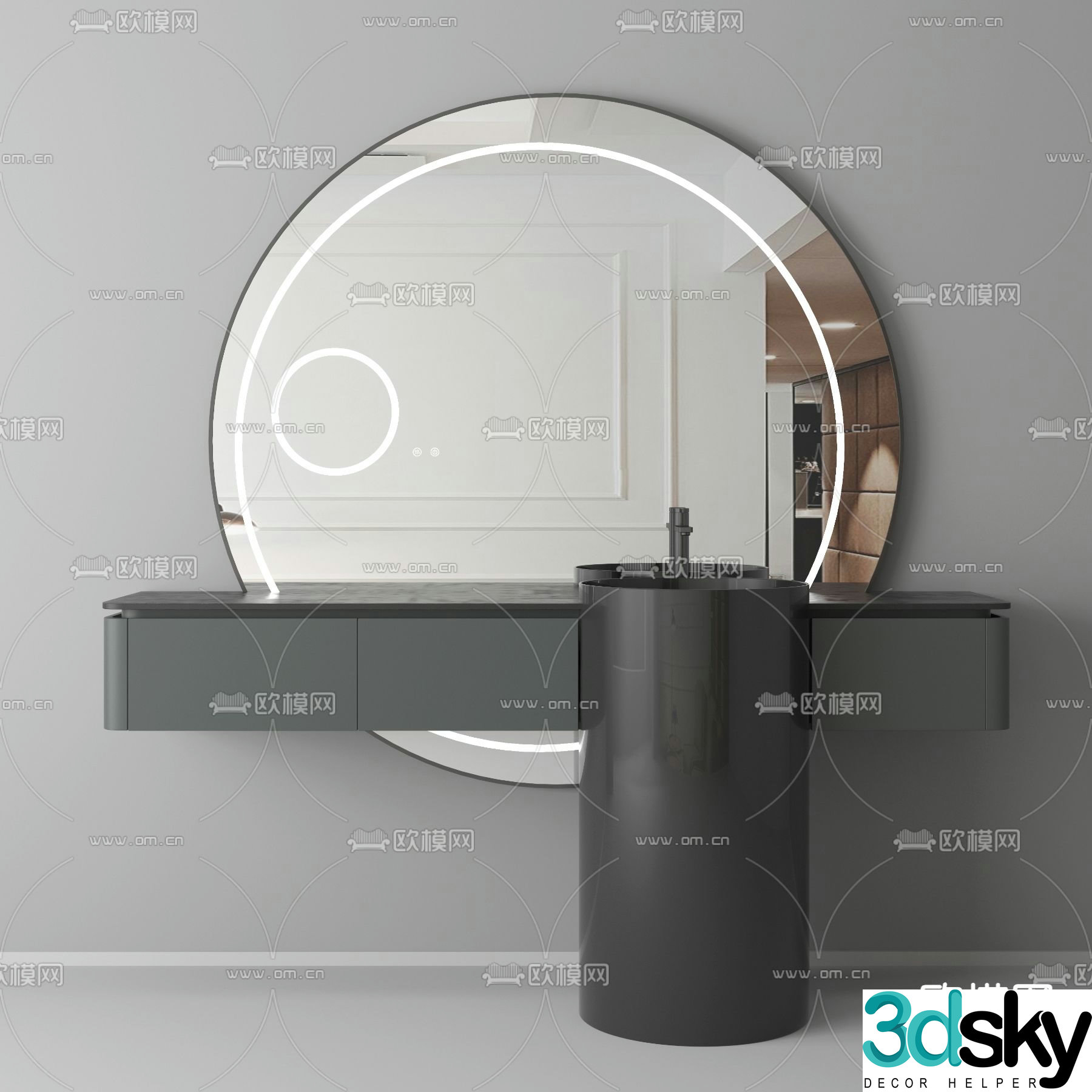 bathroom cabinet bathroom cabinet sink 3d model