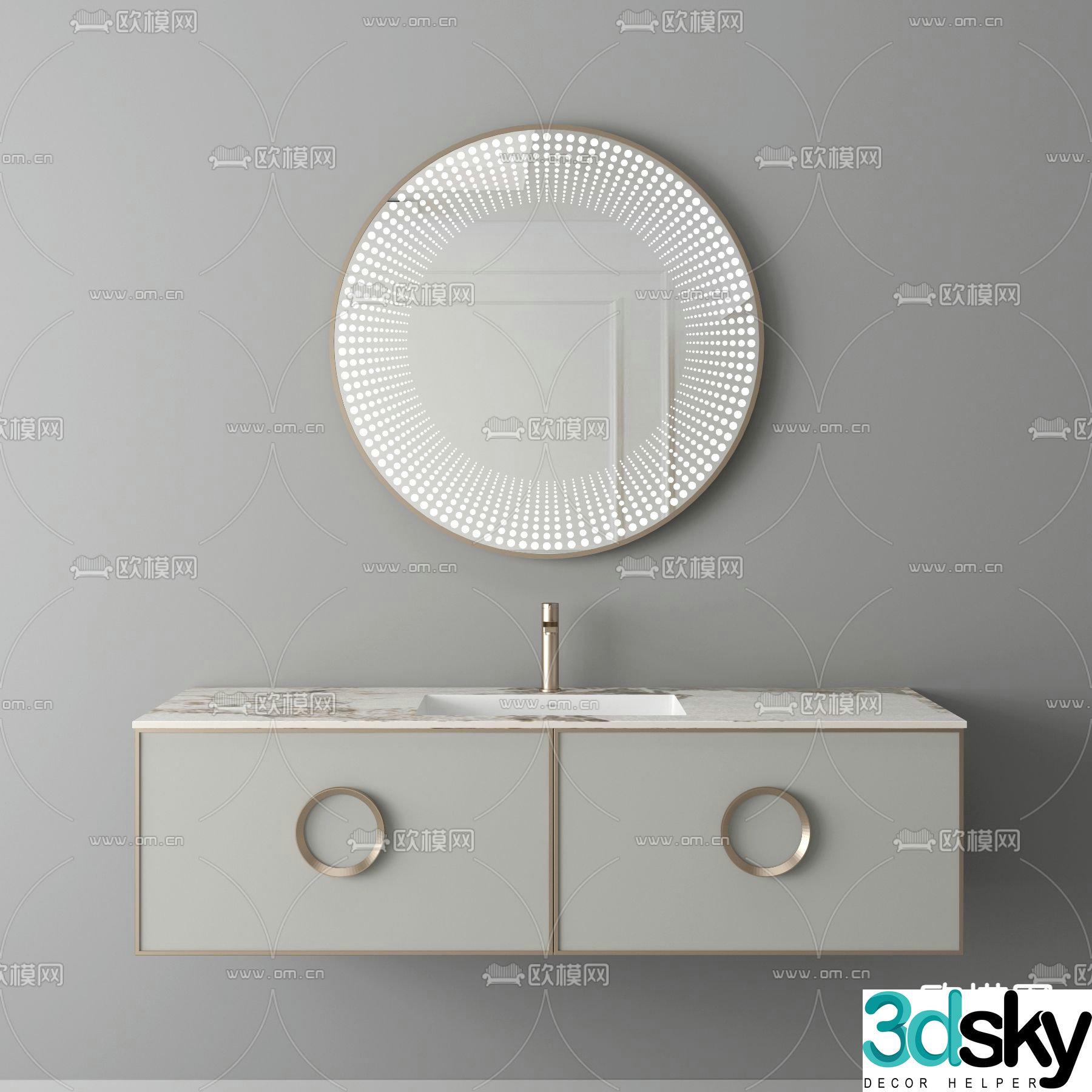 bathroom cabinet bathroom cabinet sink 3d model