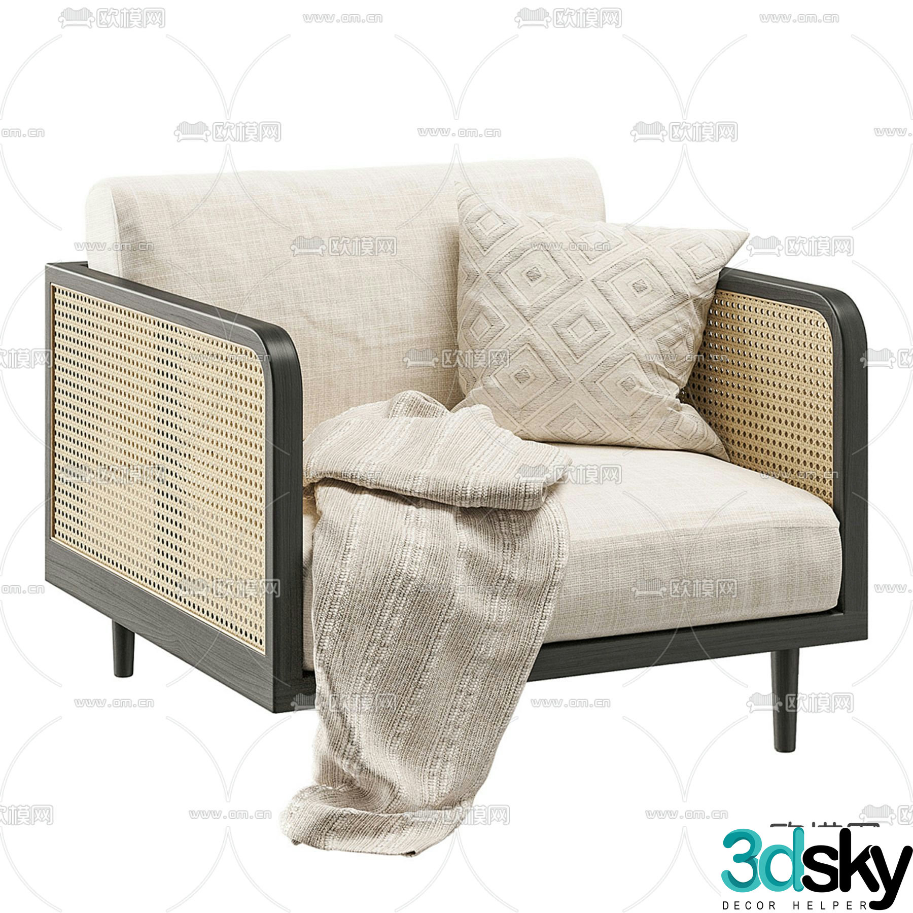 Cosmo single sofa 3d model