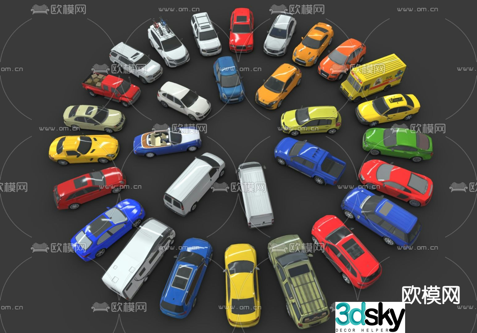 car van family sedan 3d model