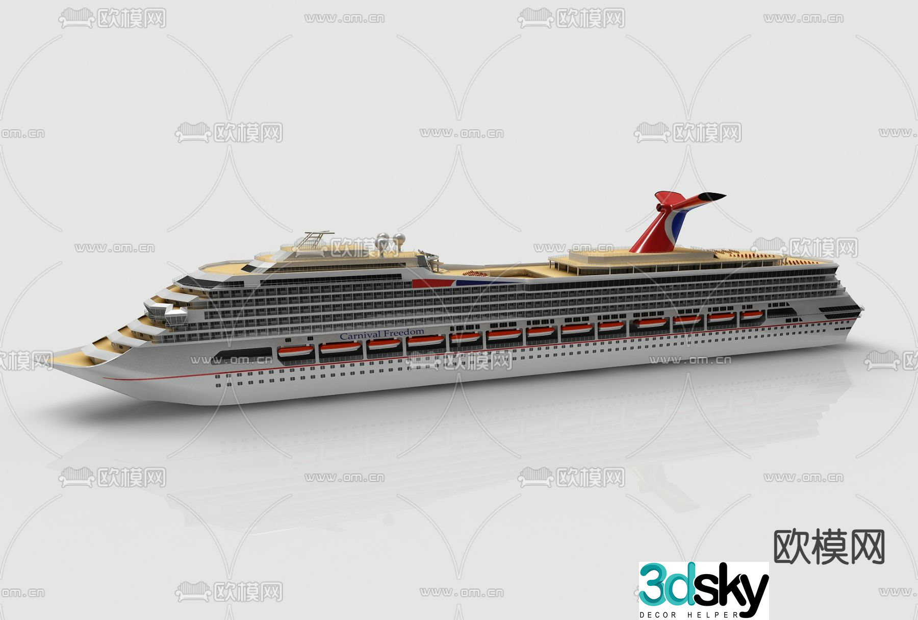 cruise ship cruise ship 3d model