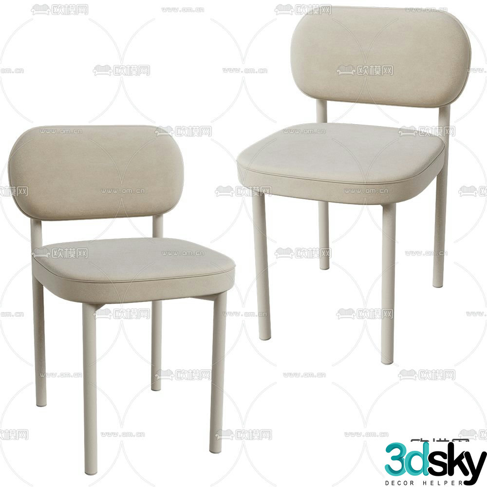 chair dining chair 3d model