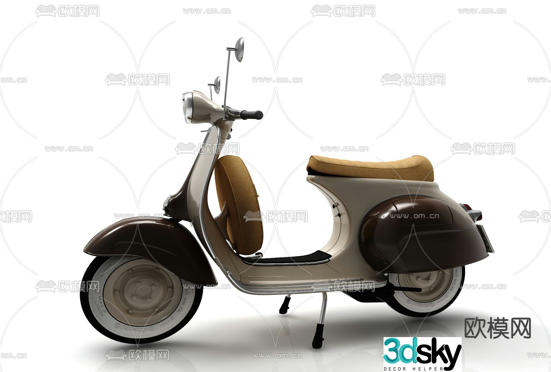 motorcycle electric car 3d model