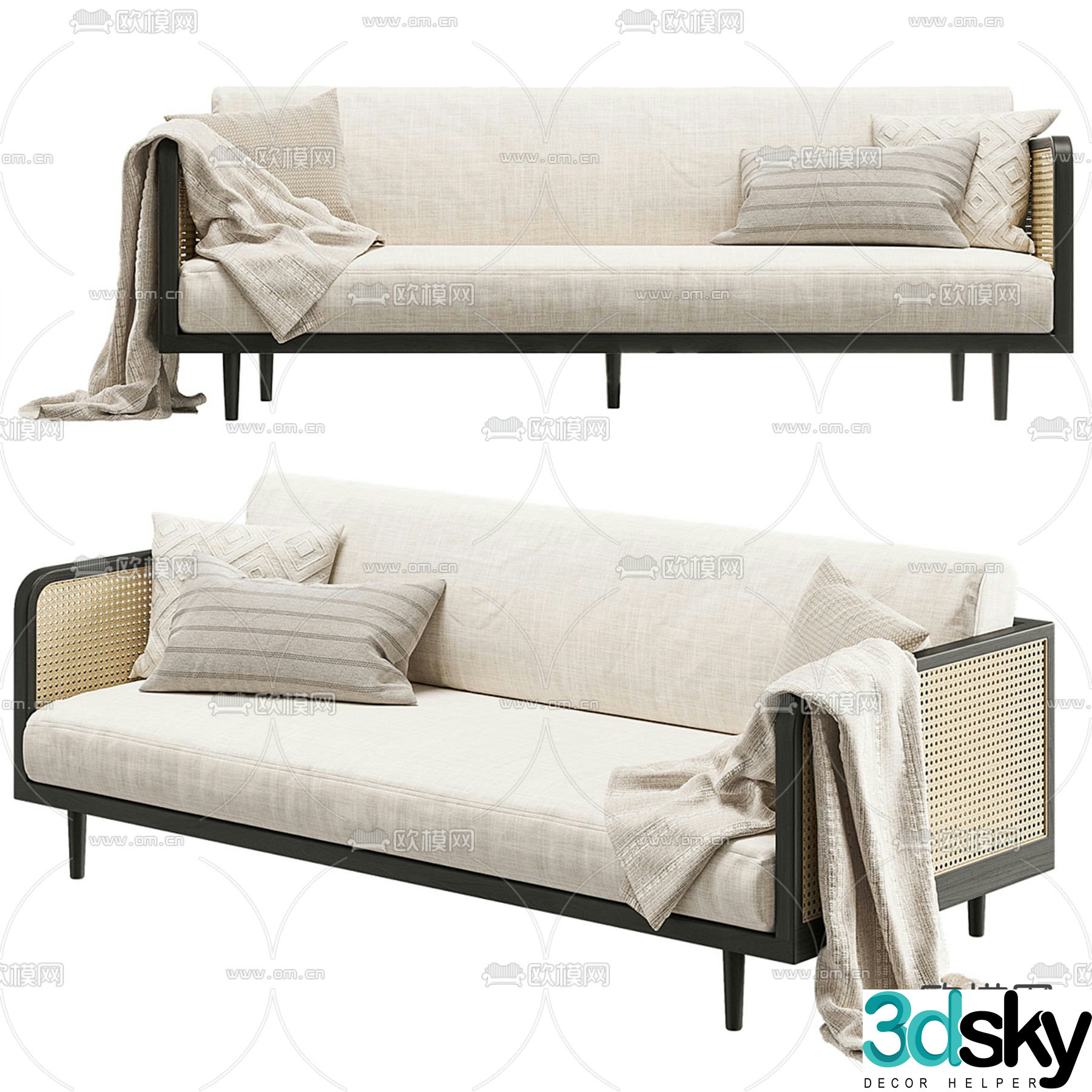 Cosmo multi-seater sofa 3d model