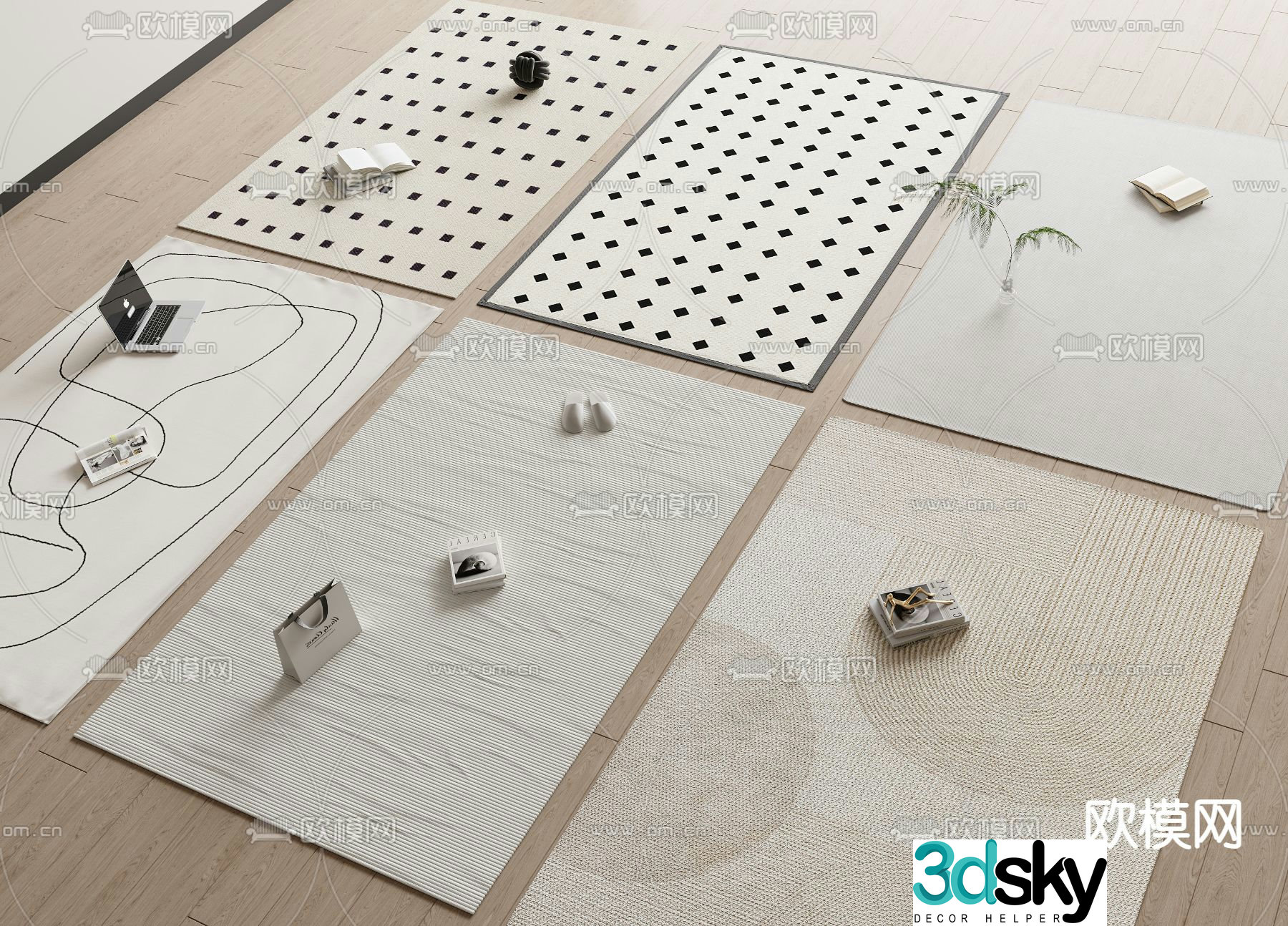 Plain carpet 3d model