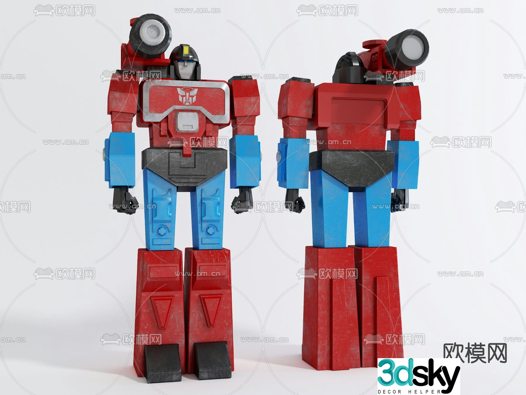 toy mecha robot 3d model