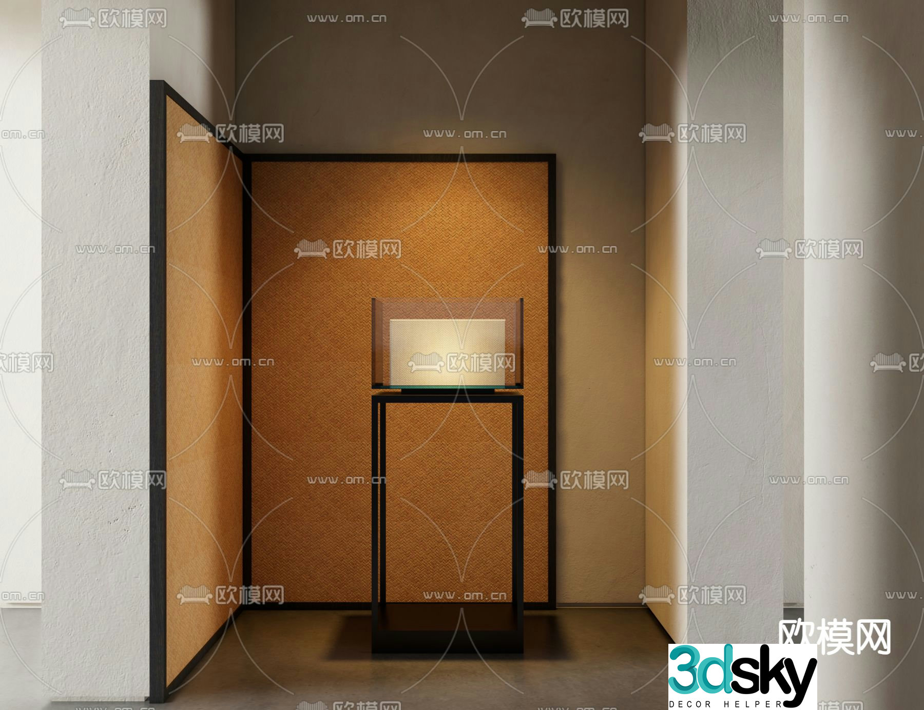 New Chinese floor lamp 3D model