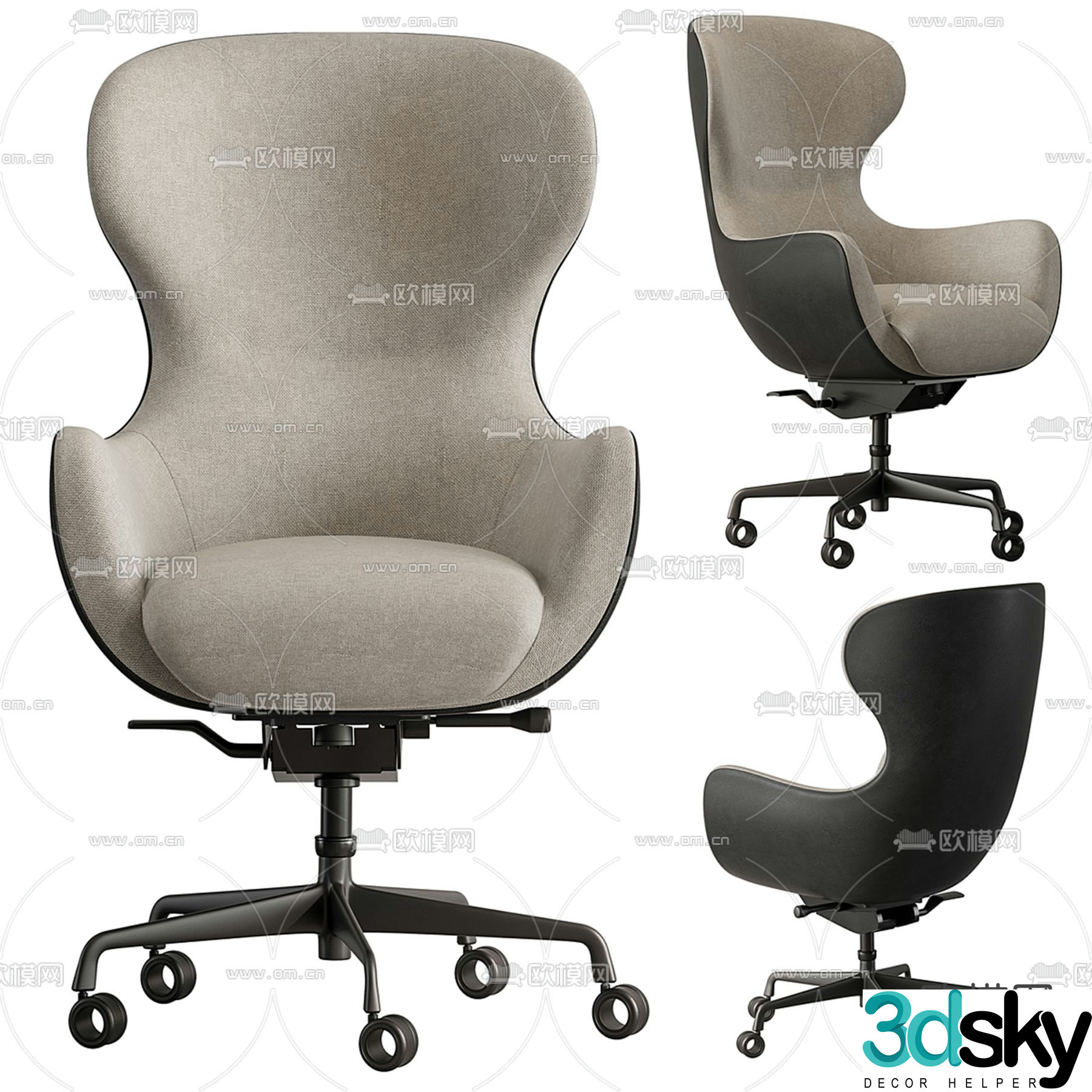 Office chair executive chair 3d model