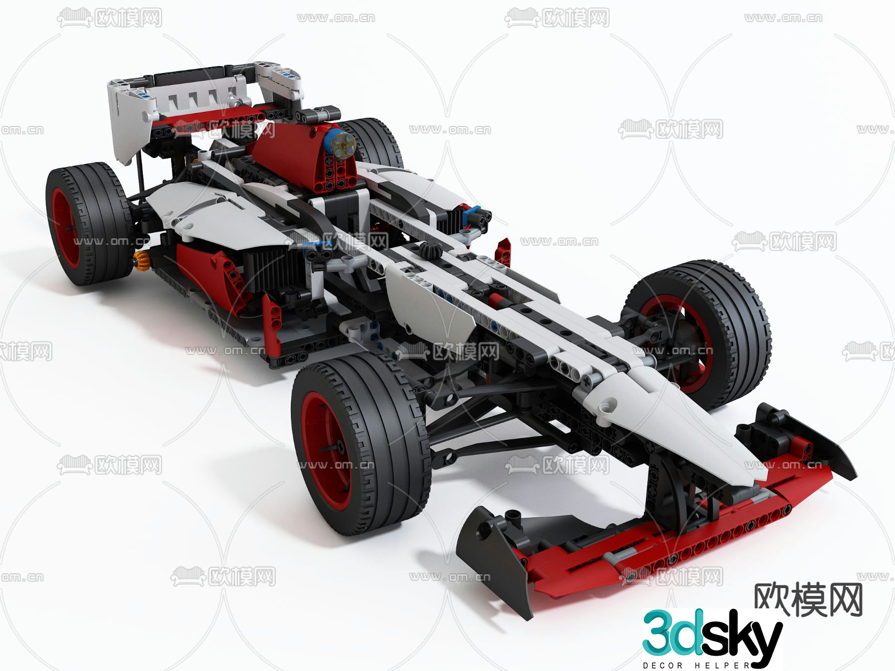 toy car racing 3d model