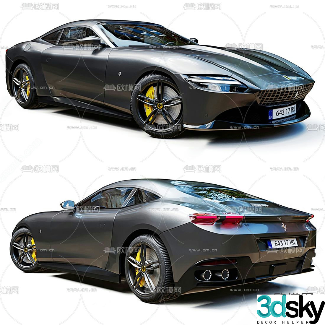 Ferrari sports car supercar 3d model