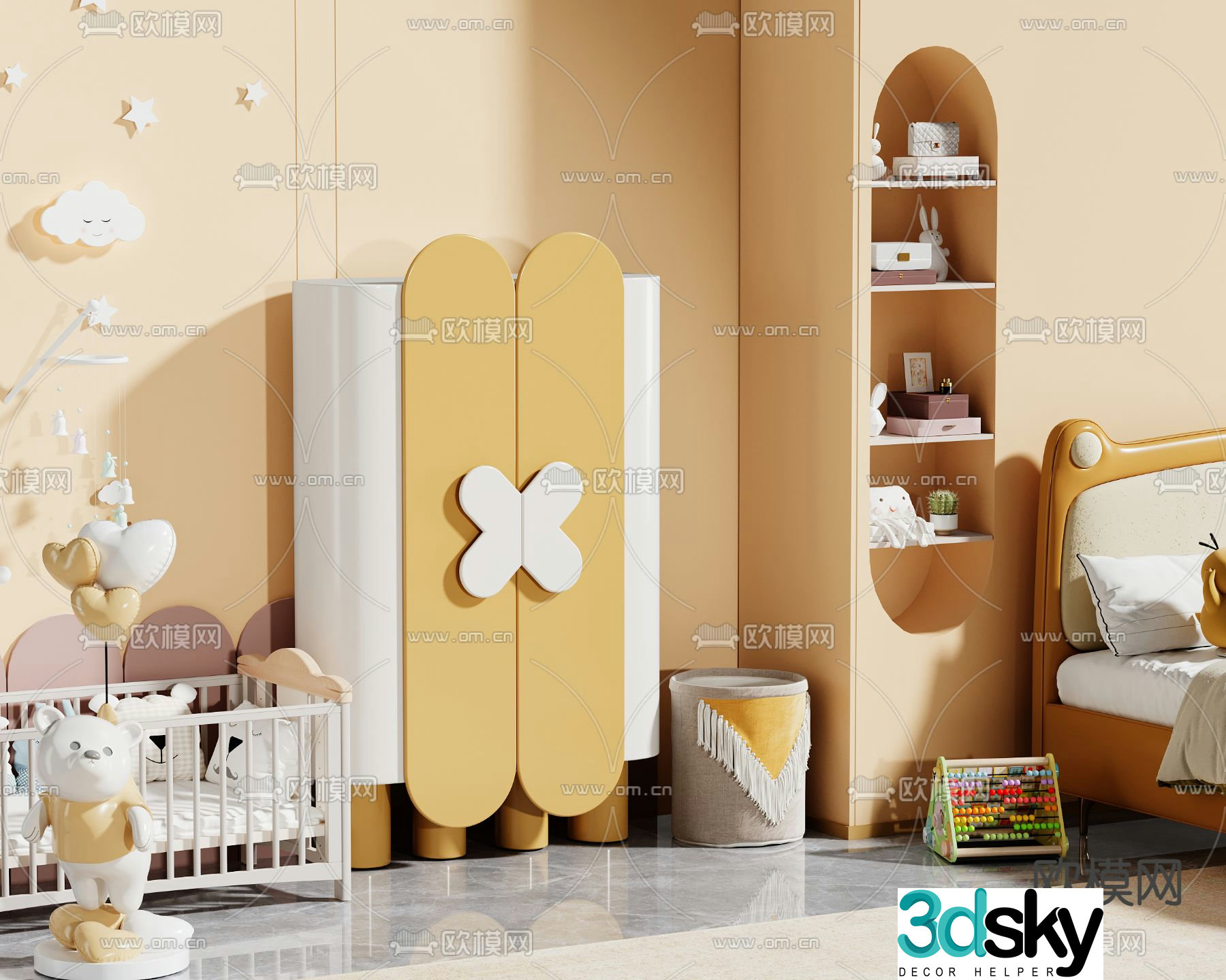 Children’s cabinet toy cabinet 3d model