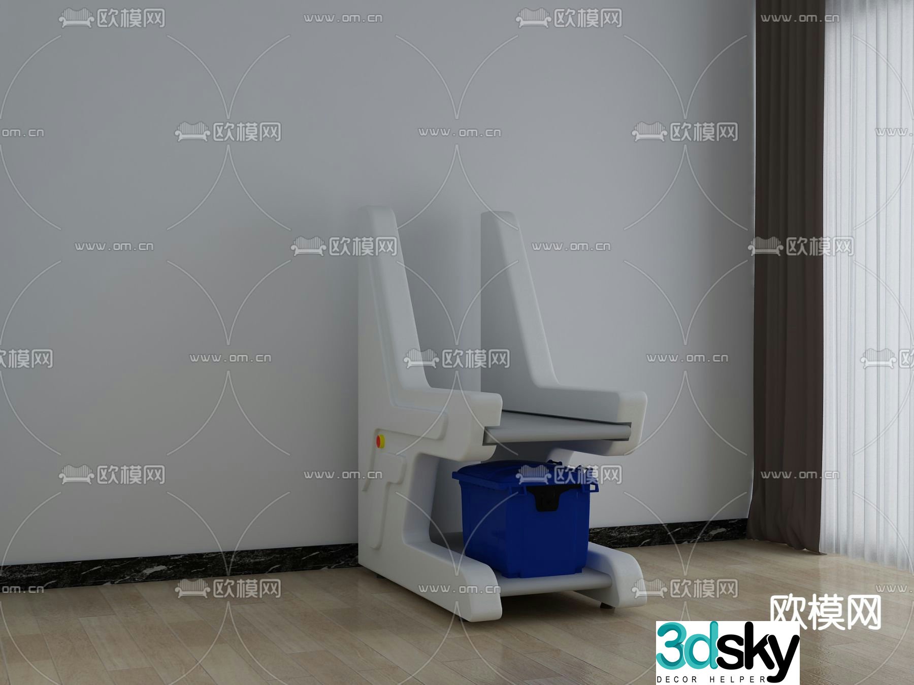 Medical box logistics medical equipment 3d model
