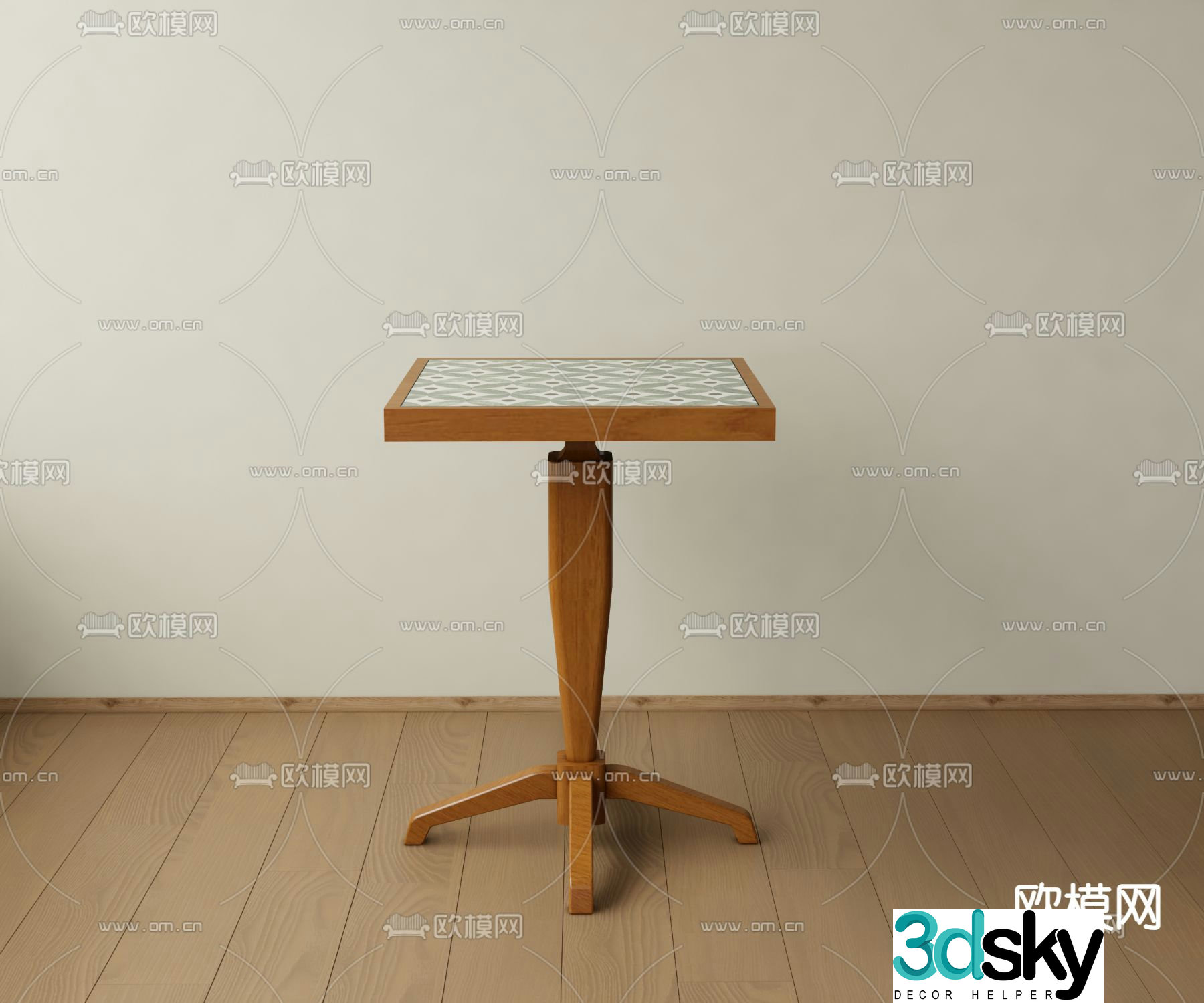 Wasabi wind side table 3D model