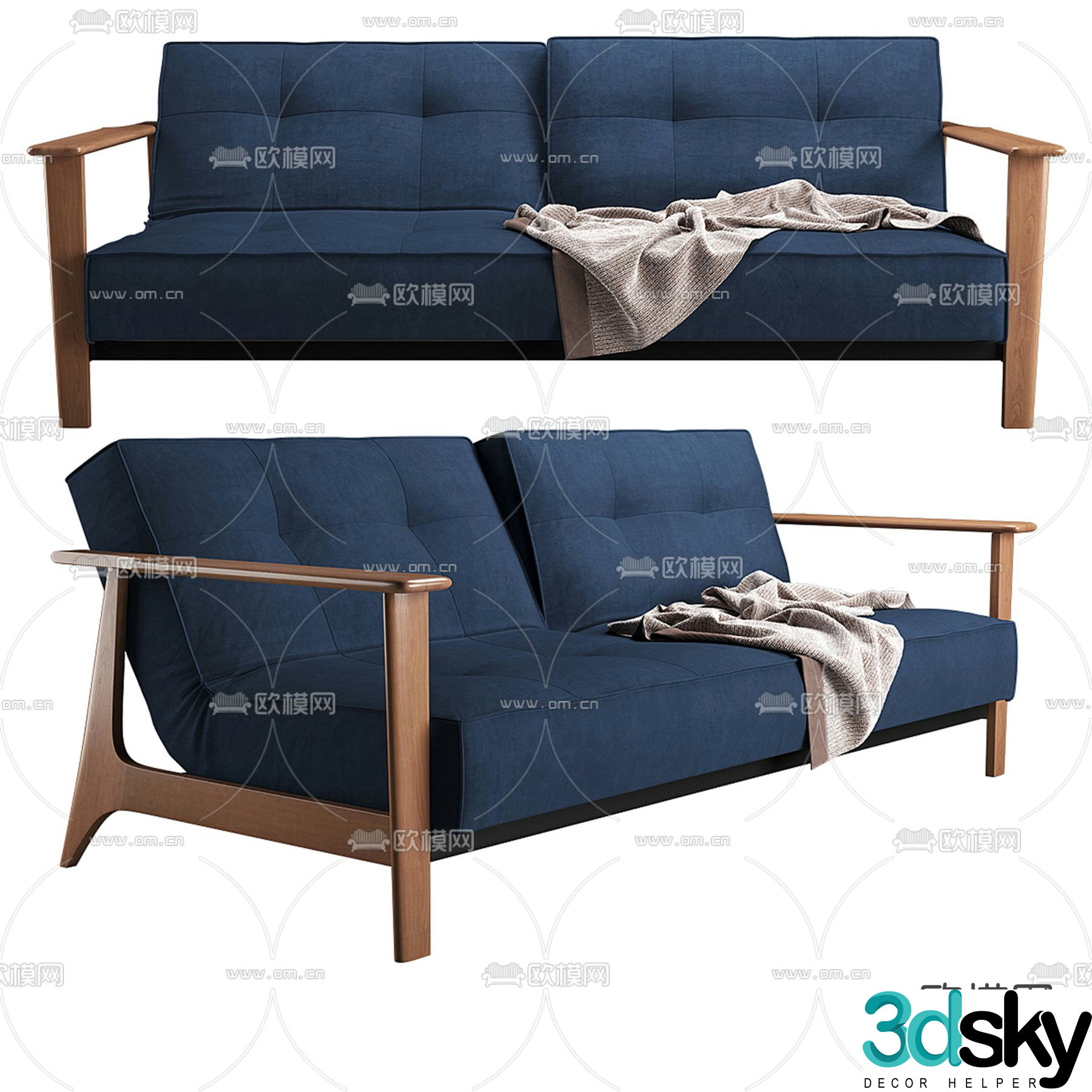 Modern love sofa 3d model