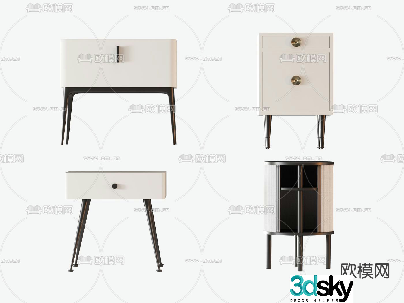 bedside table 3d model