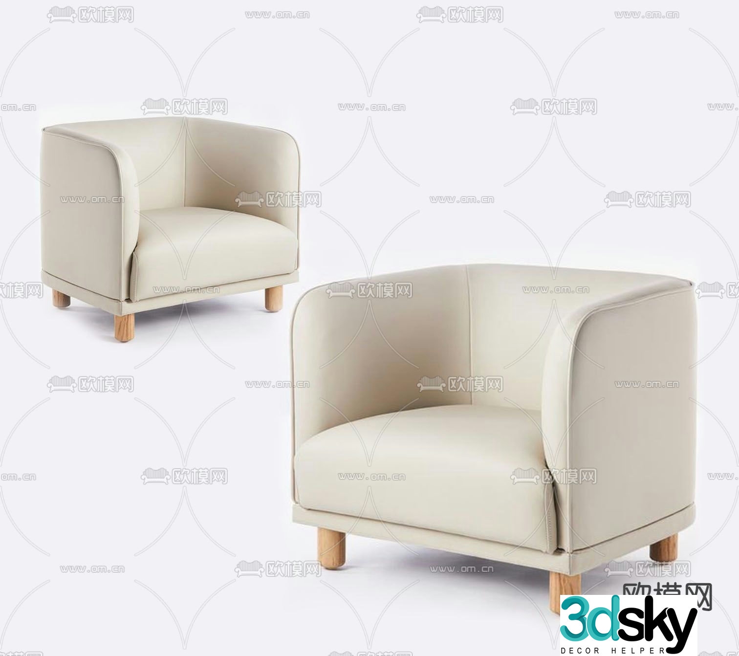 Modern children’s sofa 3d model