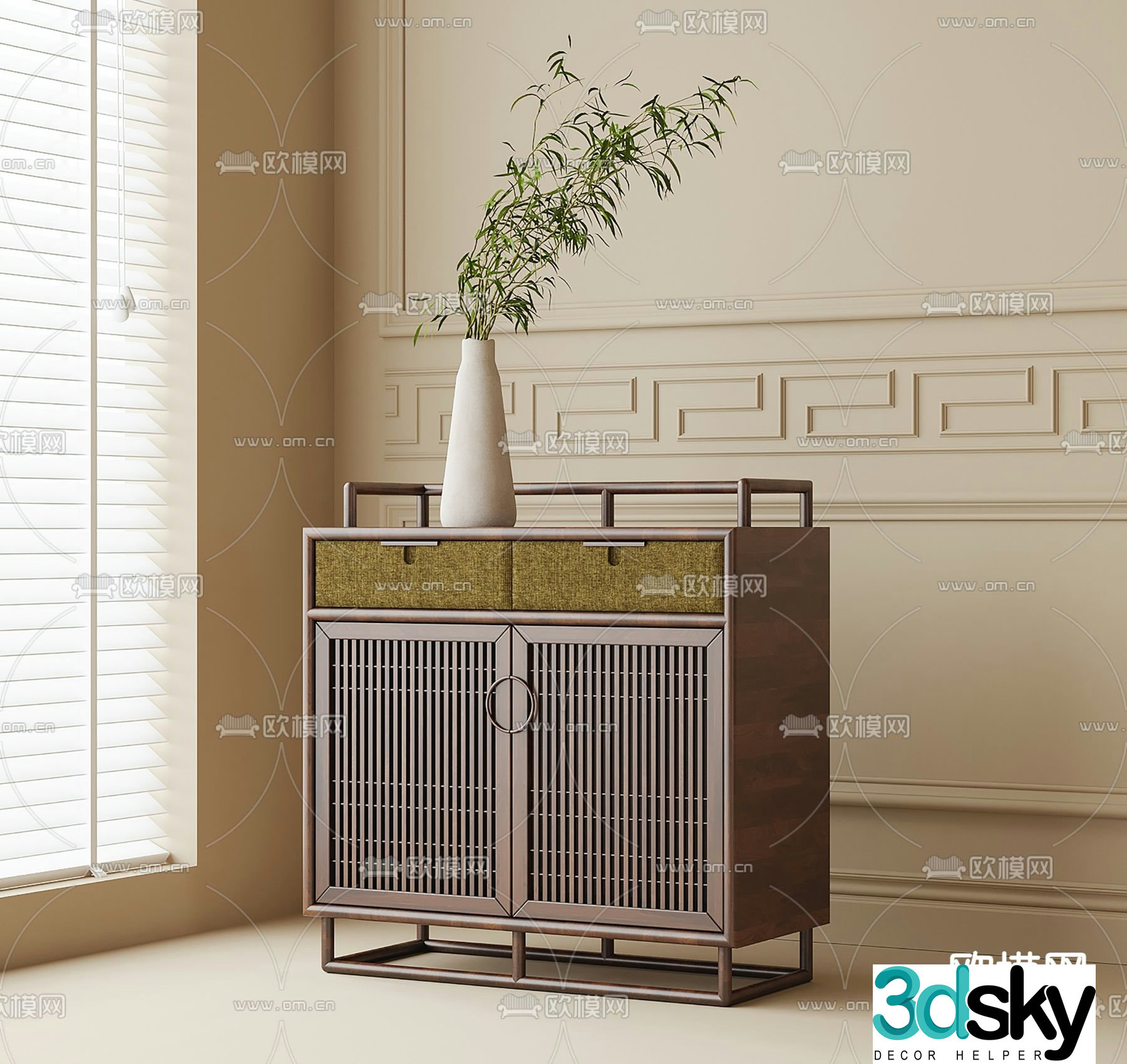 New Chinese sideboard 3d model