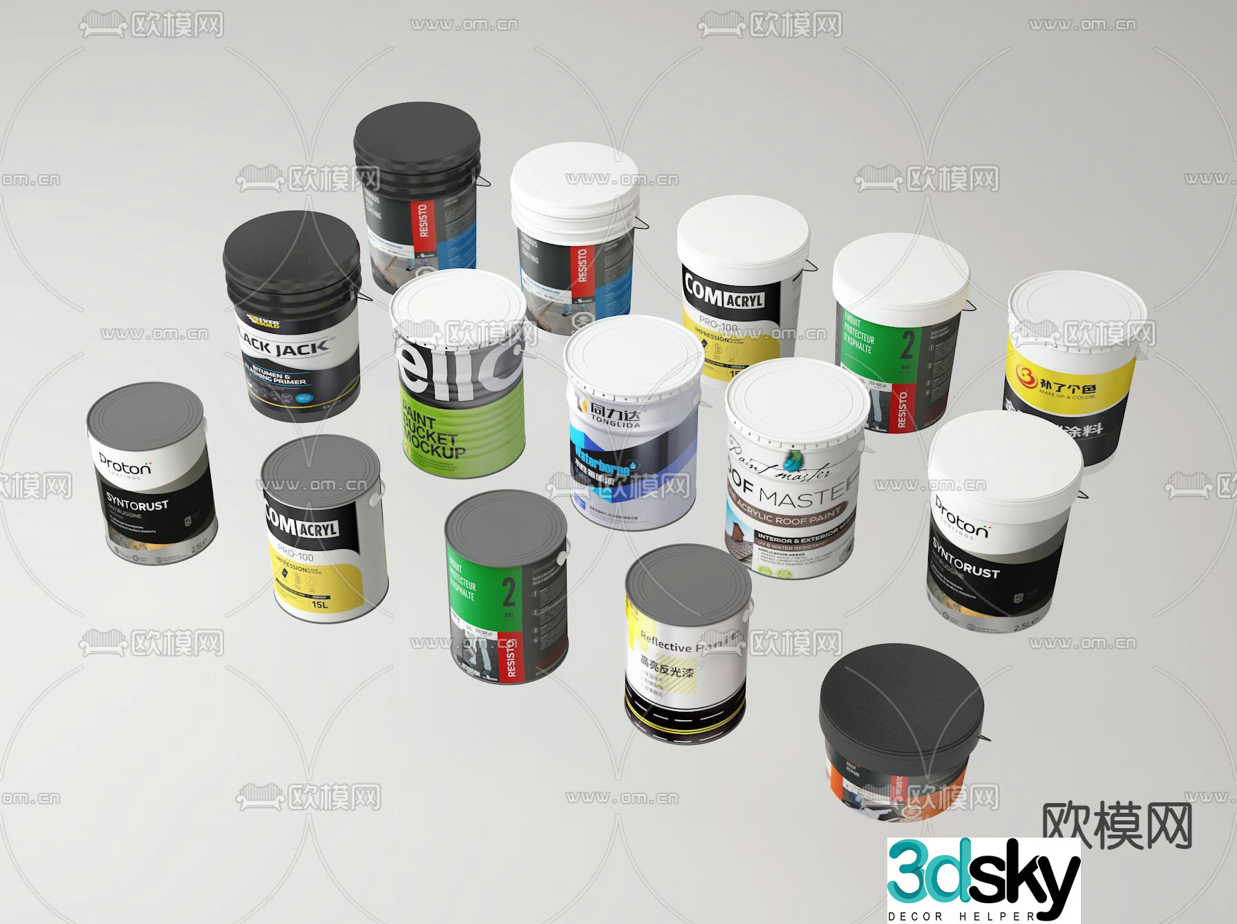 paint bucket paint bucket 3d model