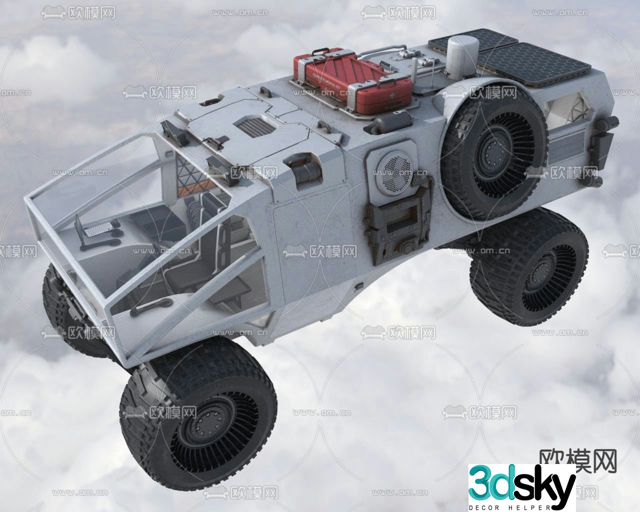 Mars Exploration and Research Vehicle Reconnaissance Vehicle 3D model