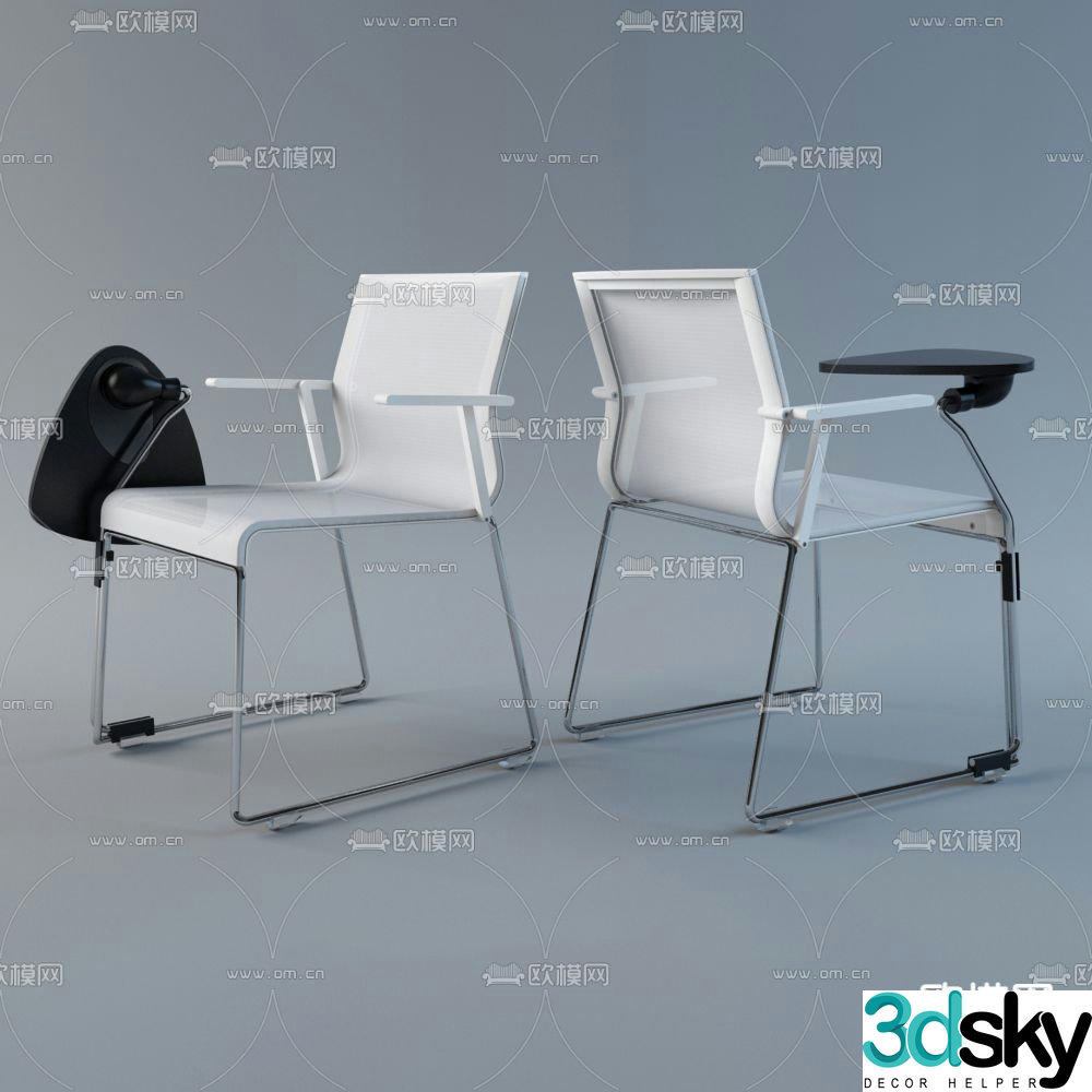 Office chair training chair conference chair 3d model