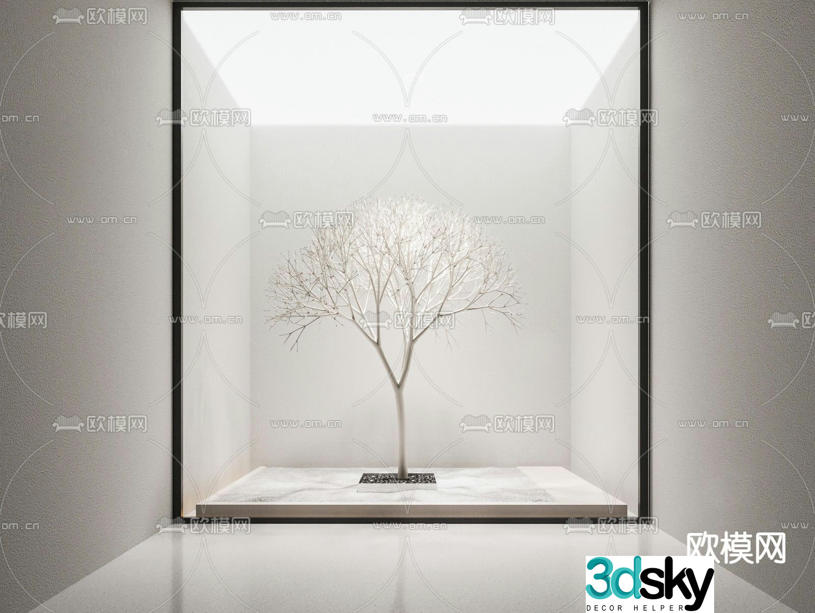 Indoor landscape plant landscaping 3d model