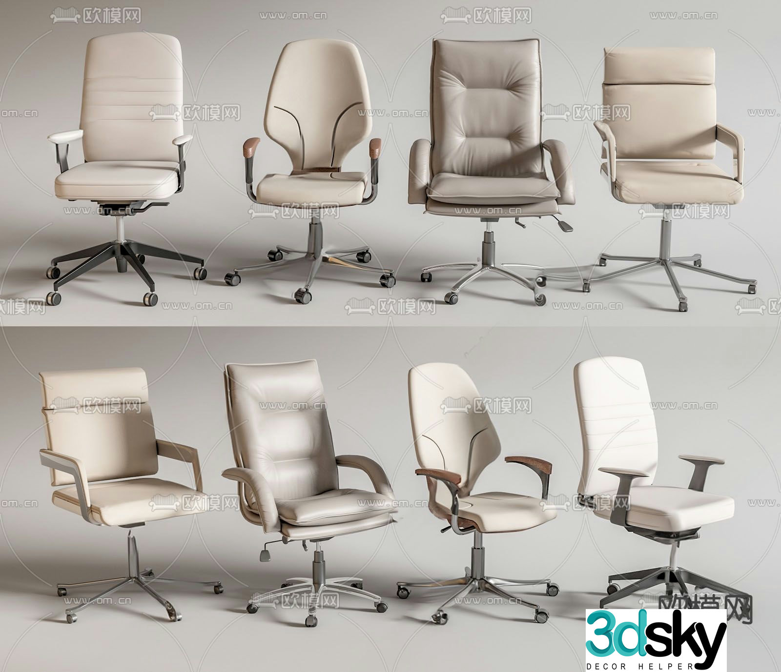Modern office chair 3d model