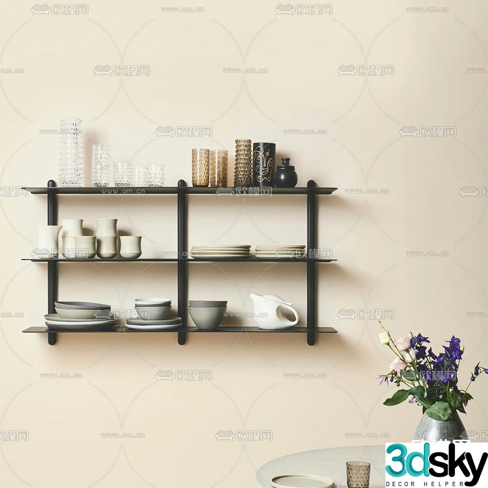 Gejst partition rack 3D model