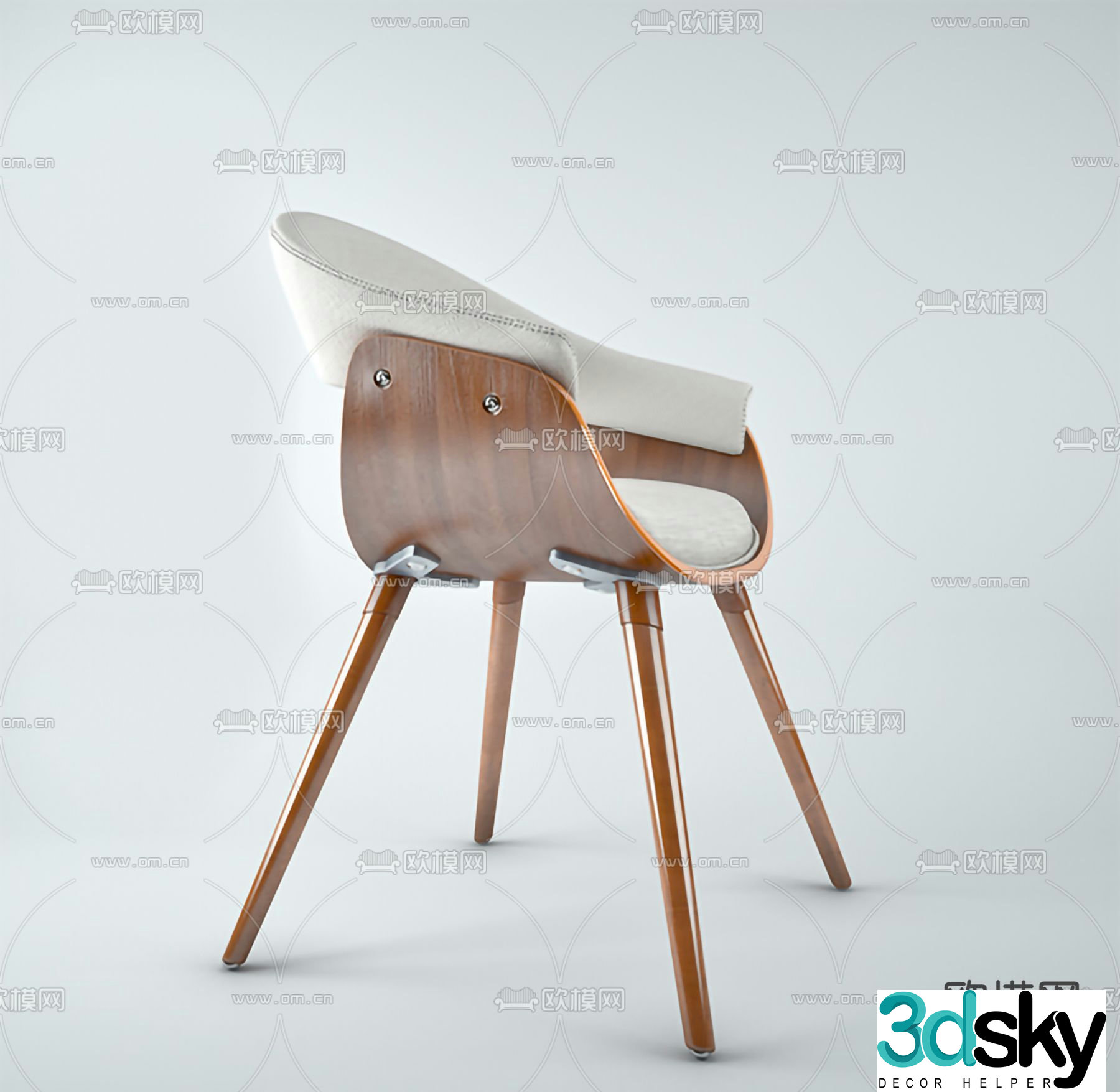 Modern leisure chair 3d model