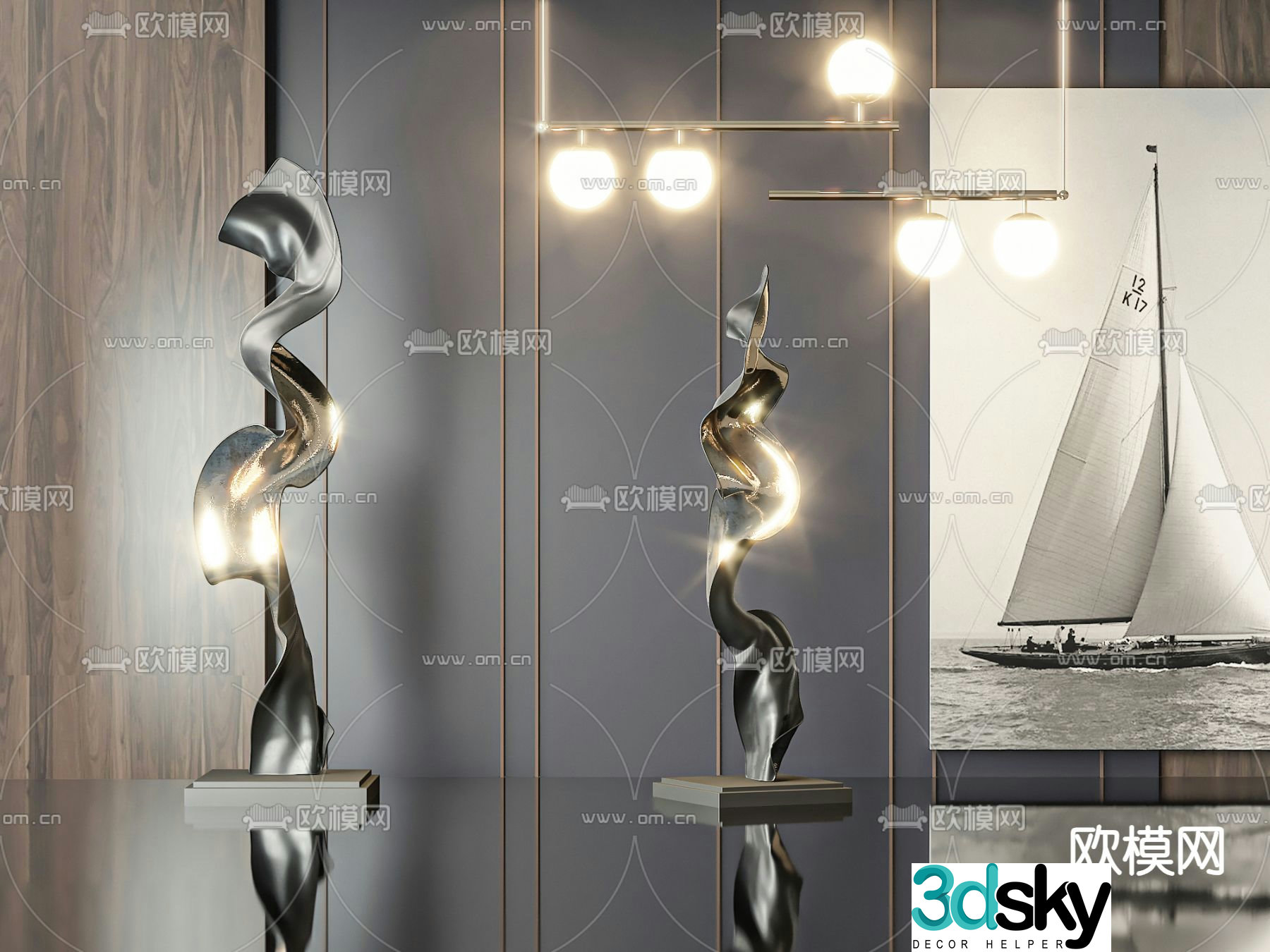 Decorative Sculpture Ornaments 3D Model