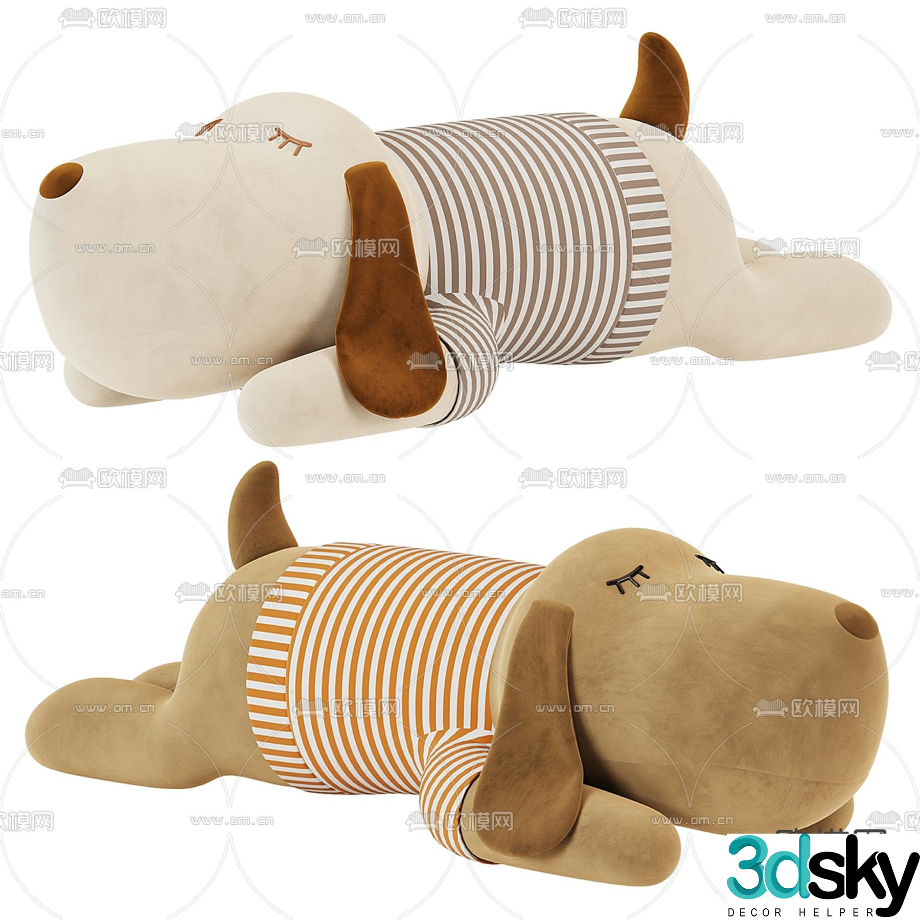 Plush toy dog â€‹â€‹toy 3d model