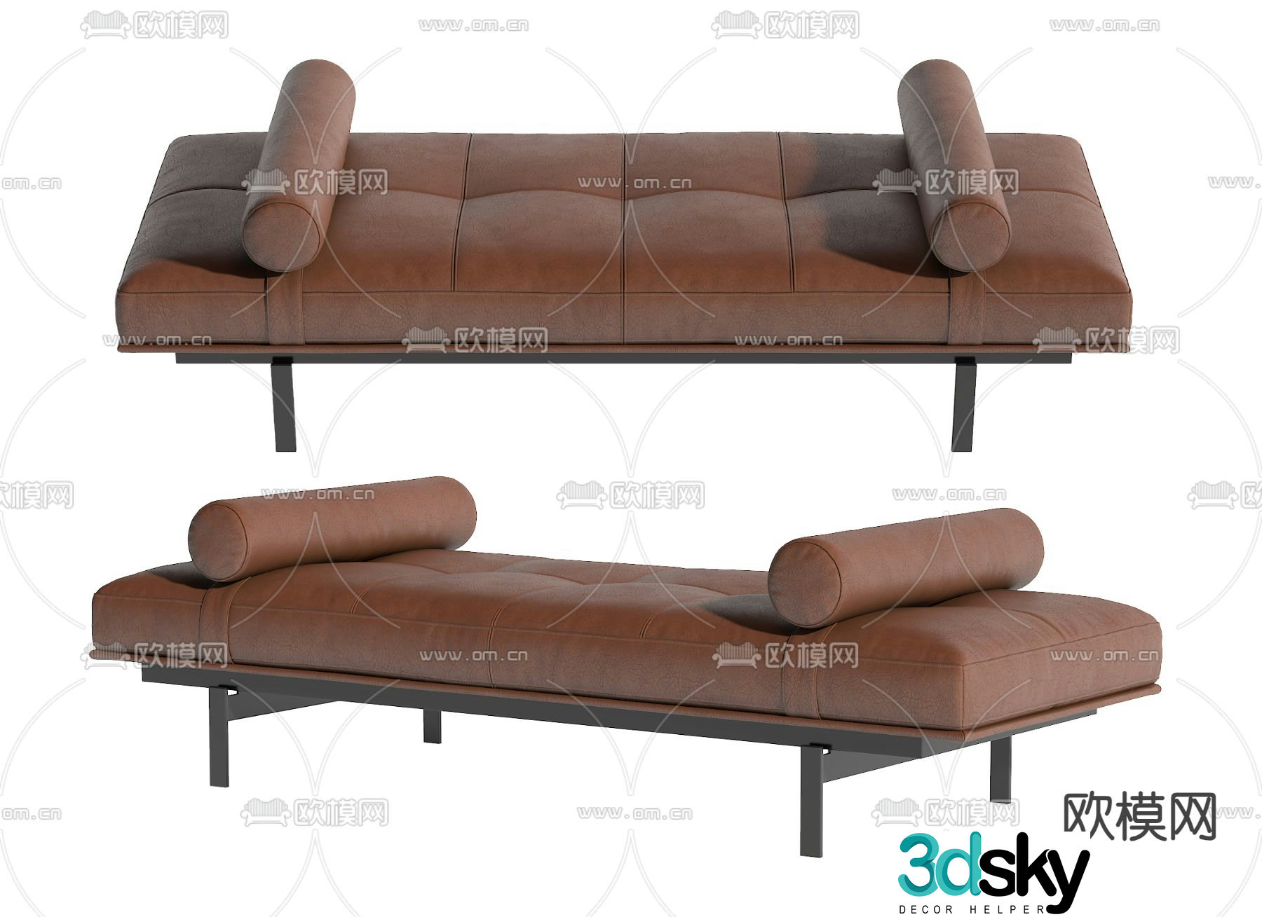 Modern bedside stool 3d model