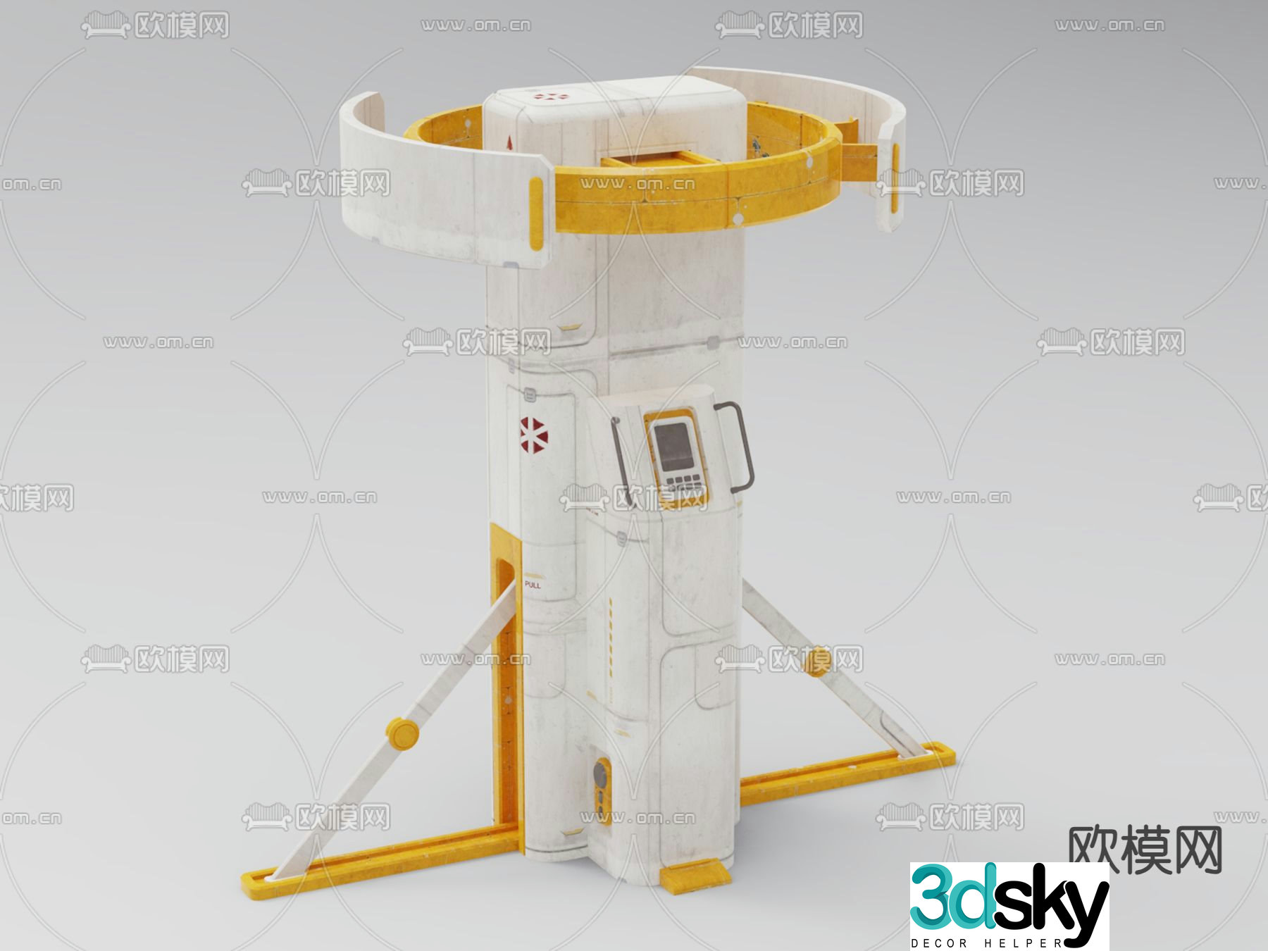 Lunar infrastructure 3D model