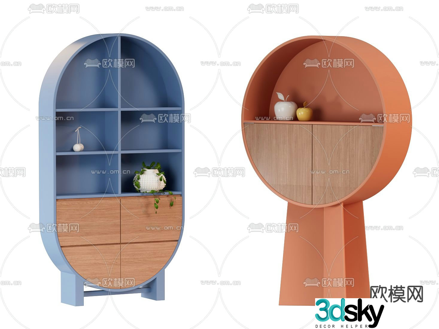 Children’s cabinet locker 3d model