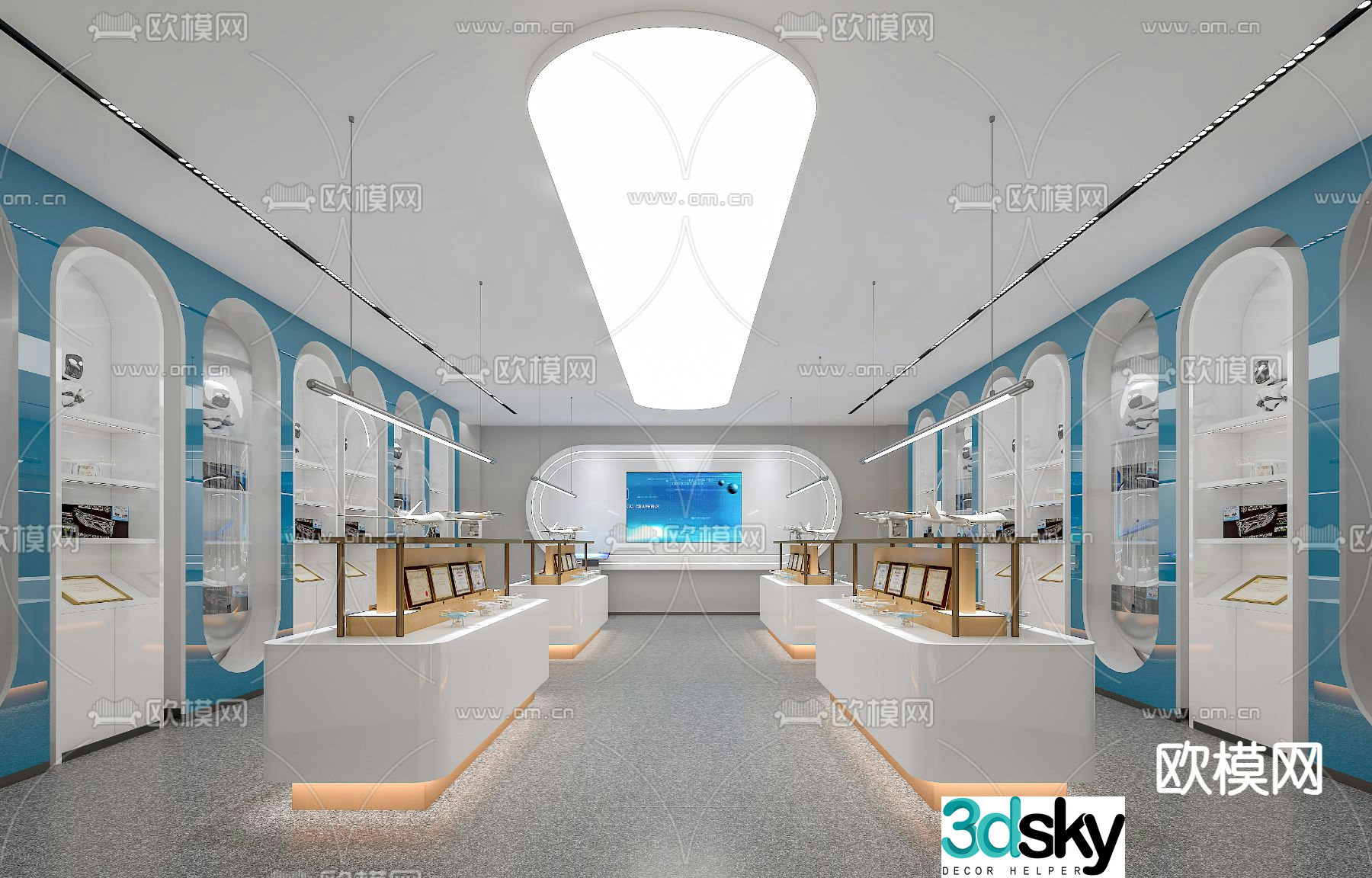 Science and Technology Exhibition Hall Science and Technology Museum 3D Model