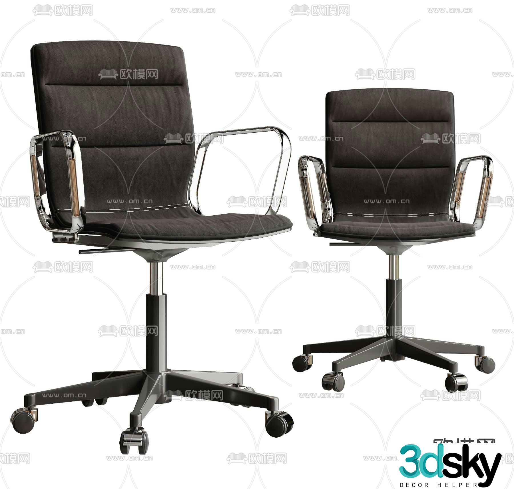Sitland office chair conference chair staff chair 3d model