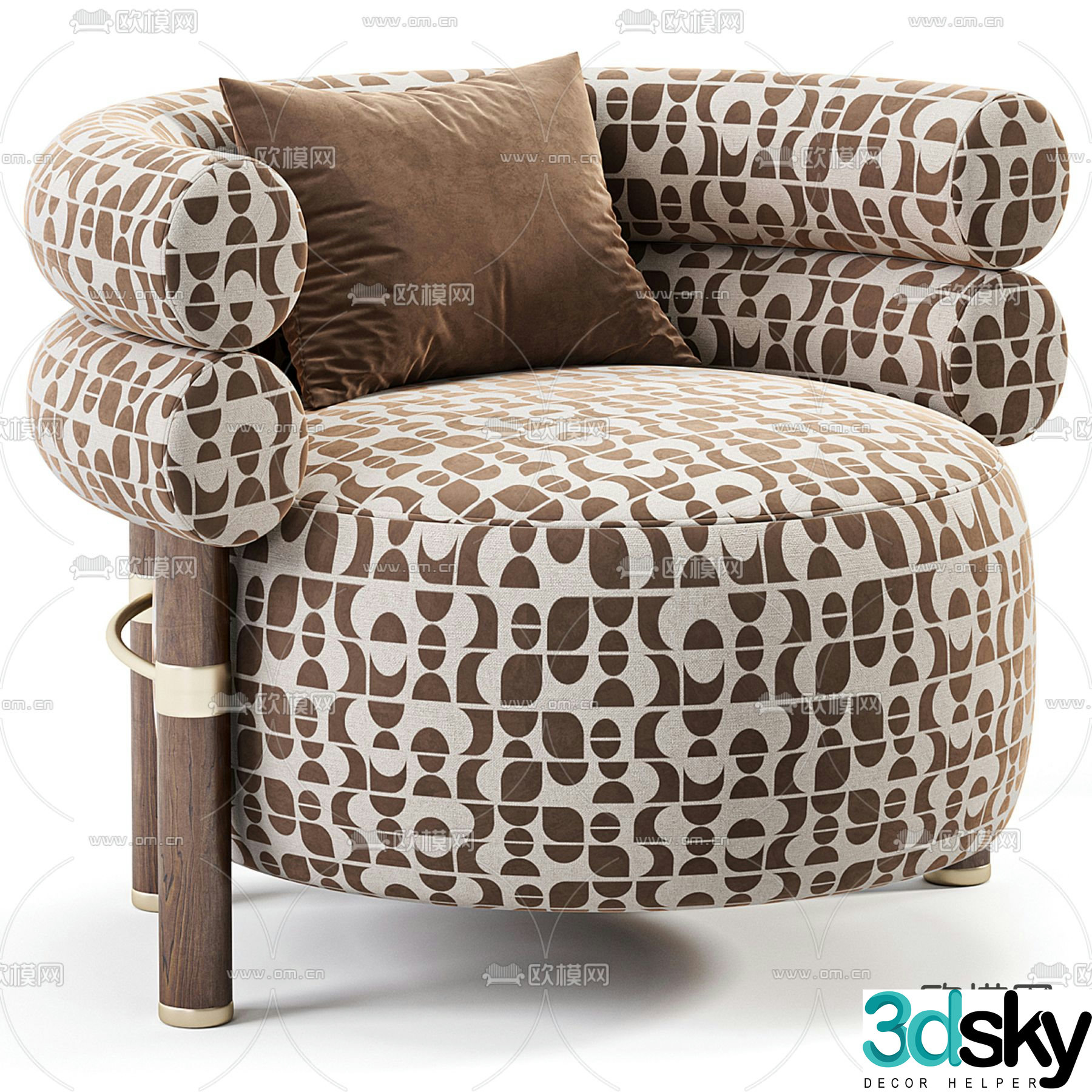 Mezzo Chinese style leisure sofa 3d model