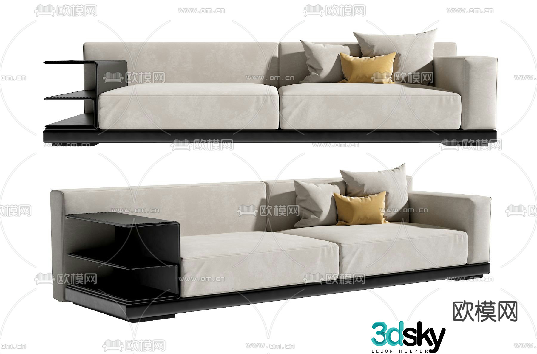 Modern love sofa 3d model