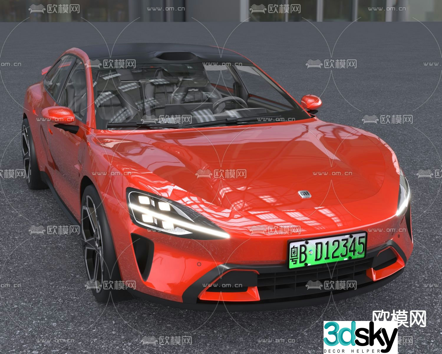 Xiaomi MI SU7 car 3d model