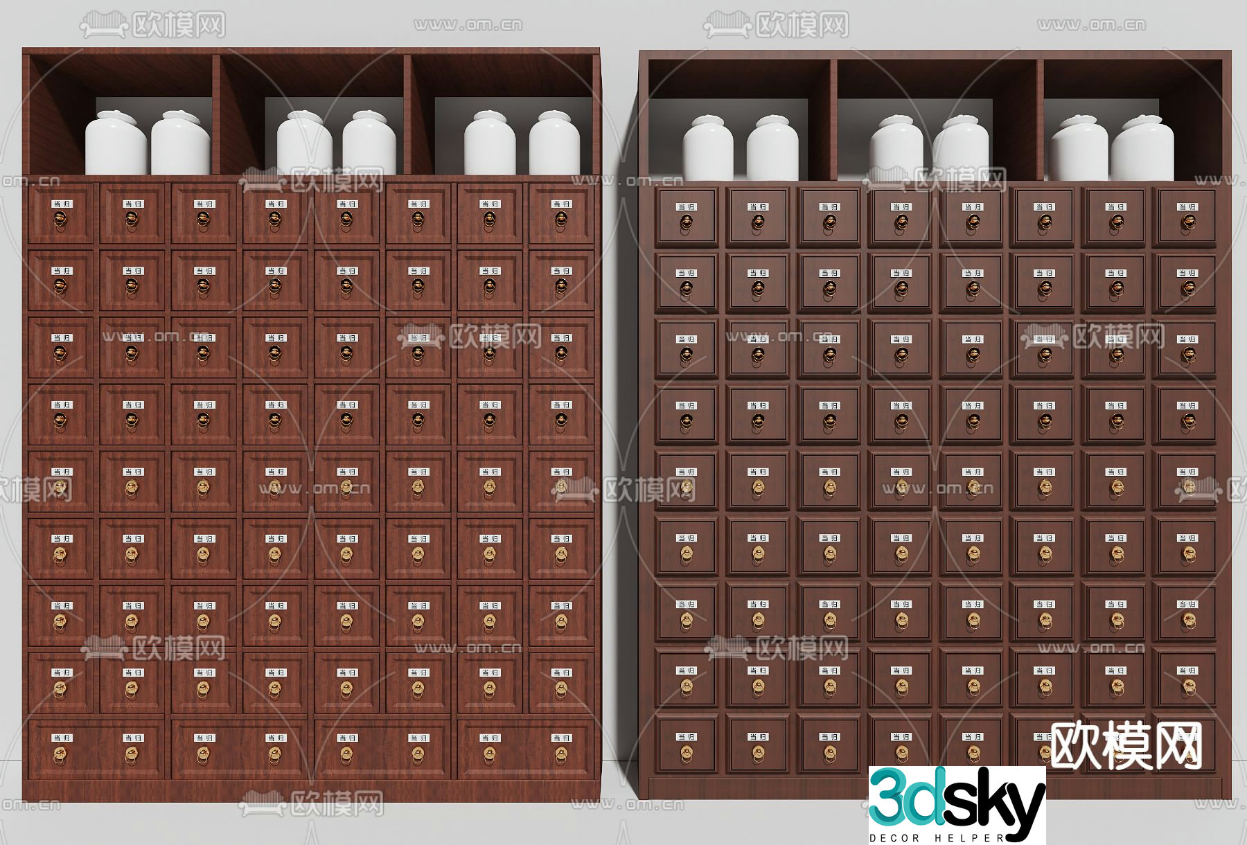 Traditional Chinese medicine cabinet Traditional Chinese medicine cabinet 3D model