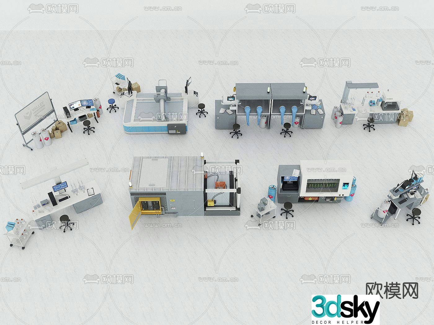Modern medical equipment 3d model
