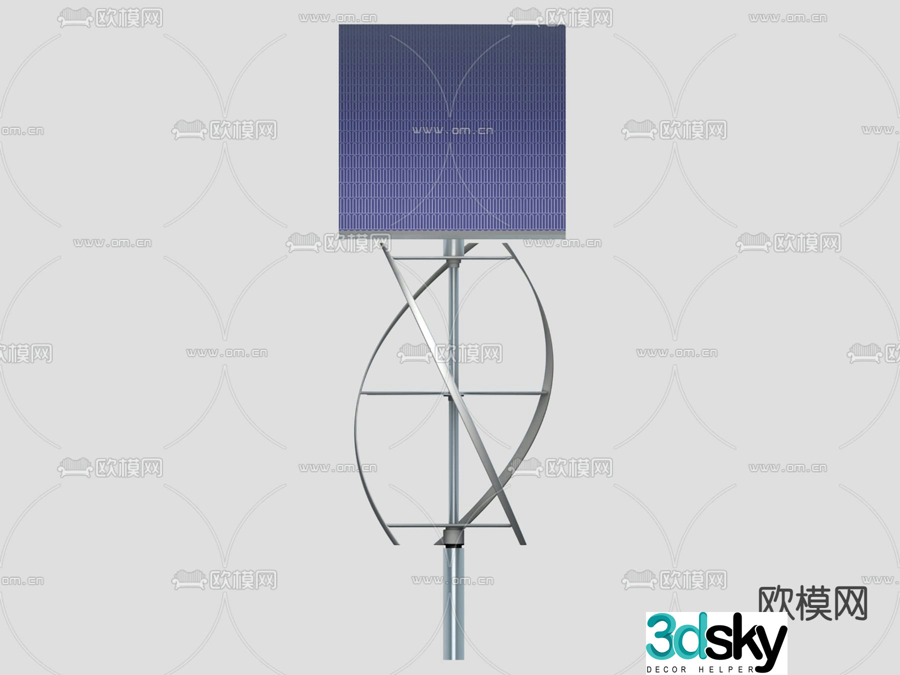 Energy saving windmill 3d model