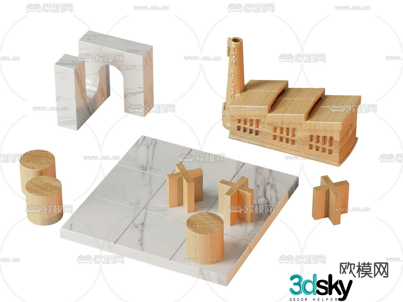 Building block toys 3d model