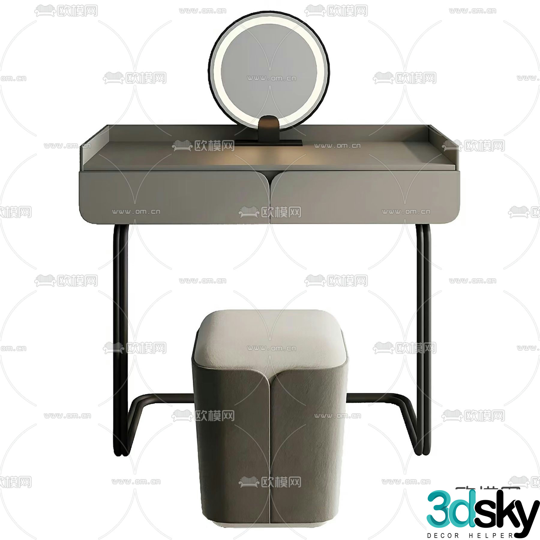 Modern dressing table dressing table 3d model