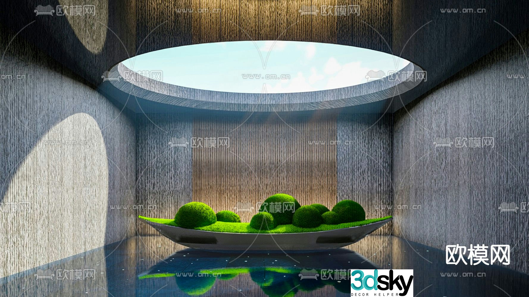 Modern boat sculpture sketch 3d model