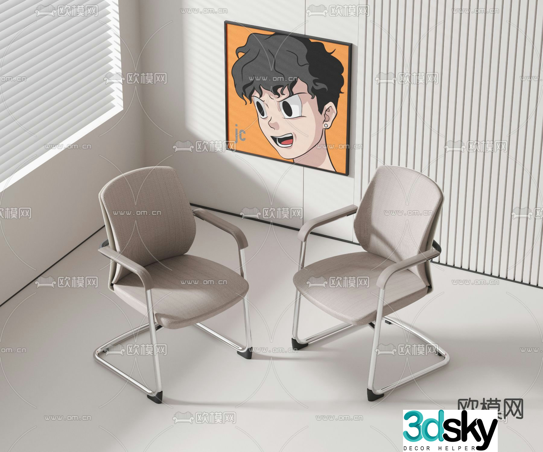 Office chair office chair conference chair 3d model