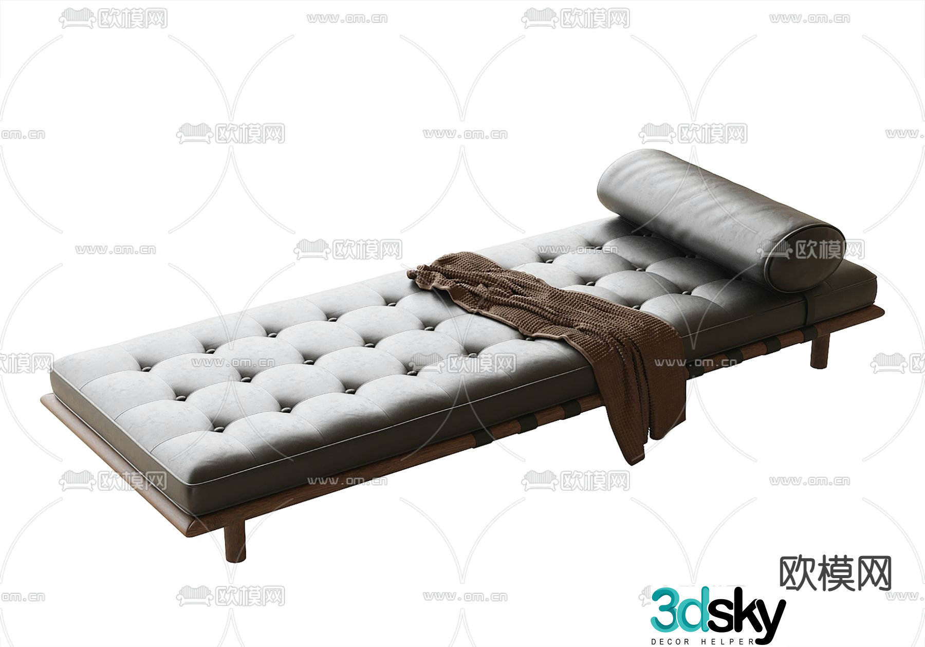Modern bedside stool 3d model