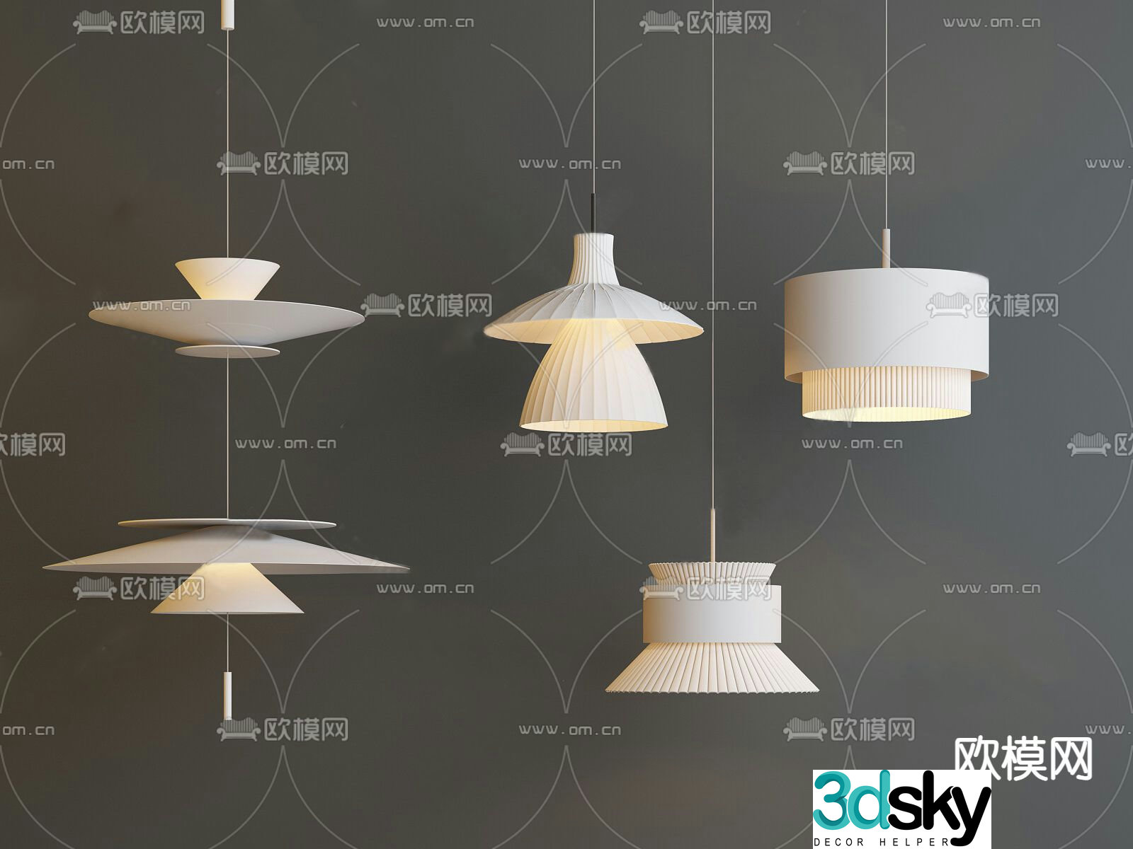 Wasabi Chandelier 3D Model
