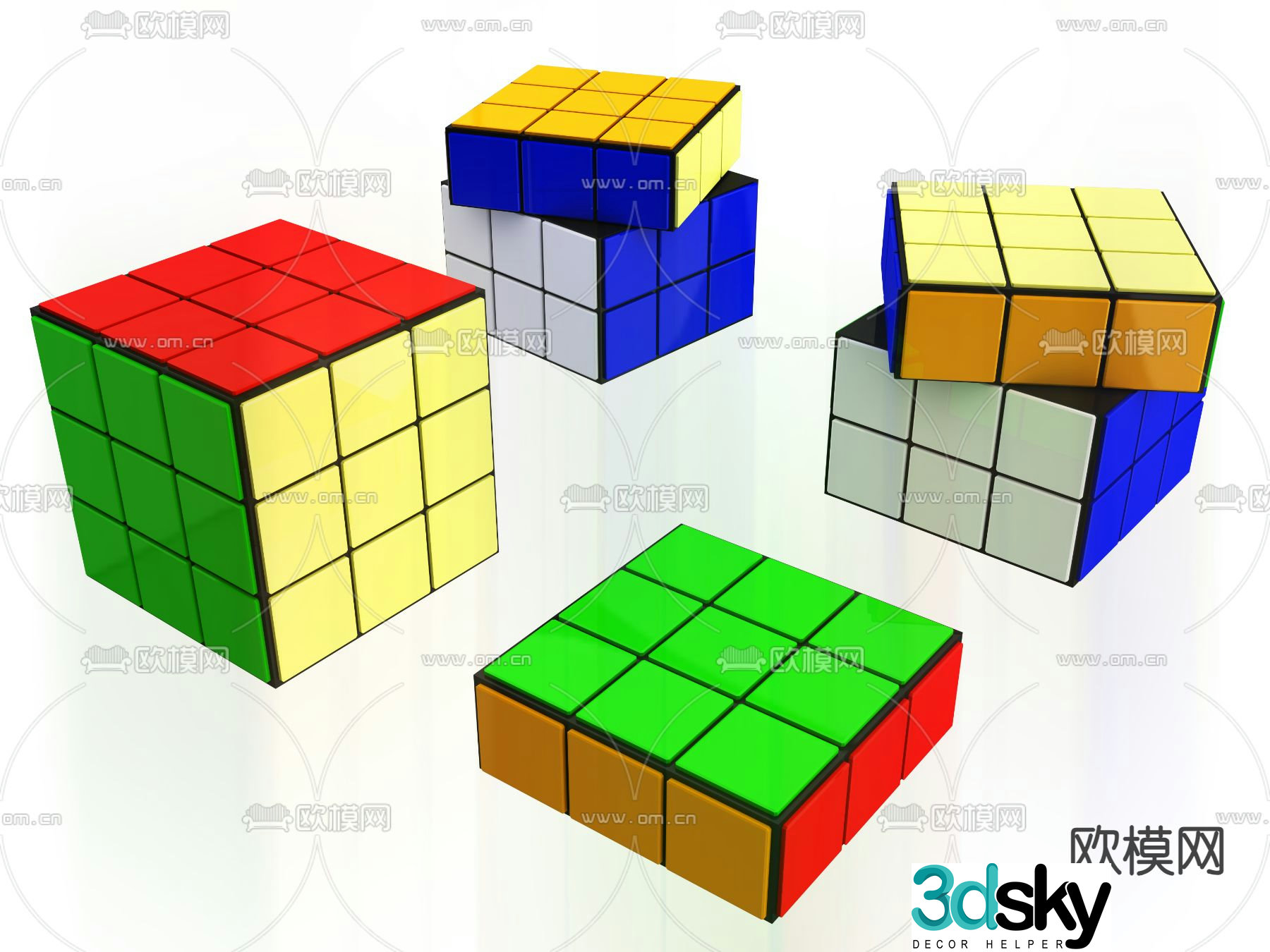 Rubik’s cube 3d model