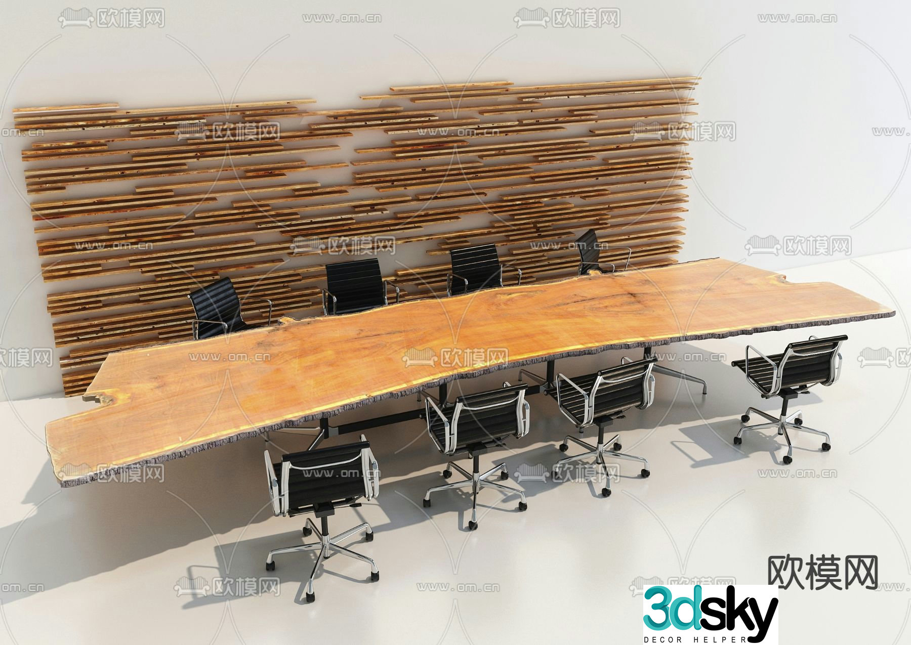 Wabi Sabi conference table conference table 3d model